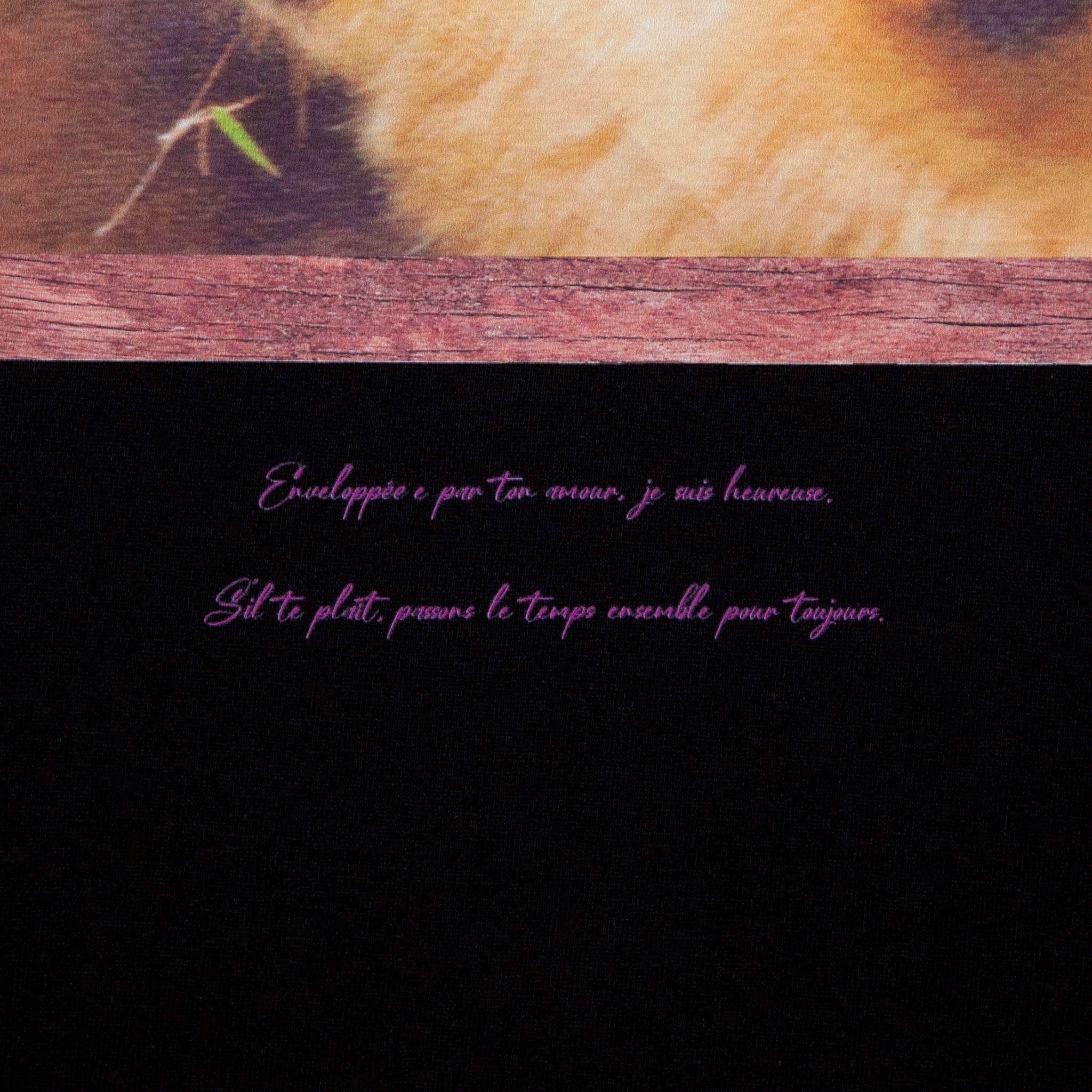 GIFT OF LOVE TEE[BLACK/PURPLE]