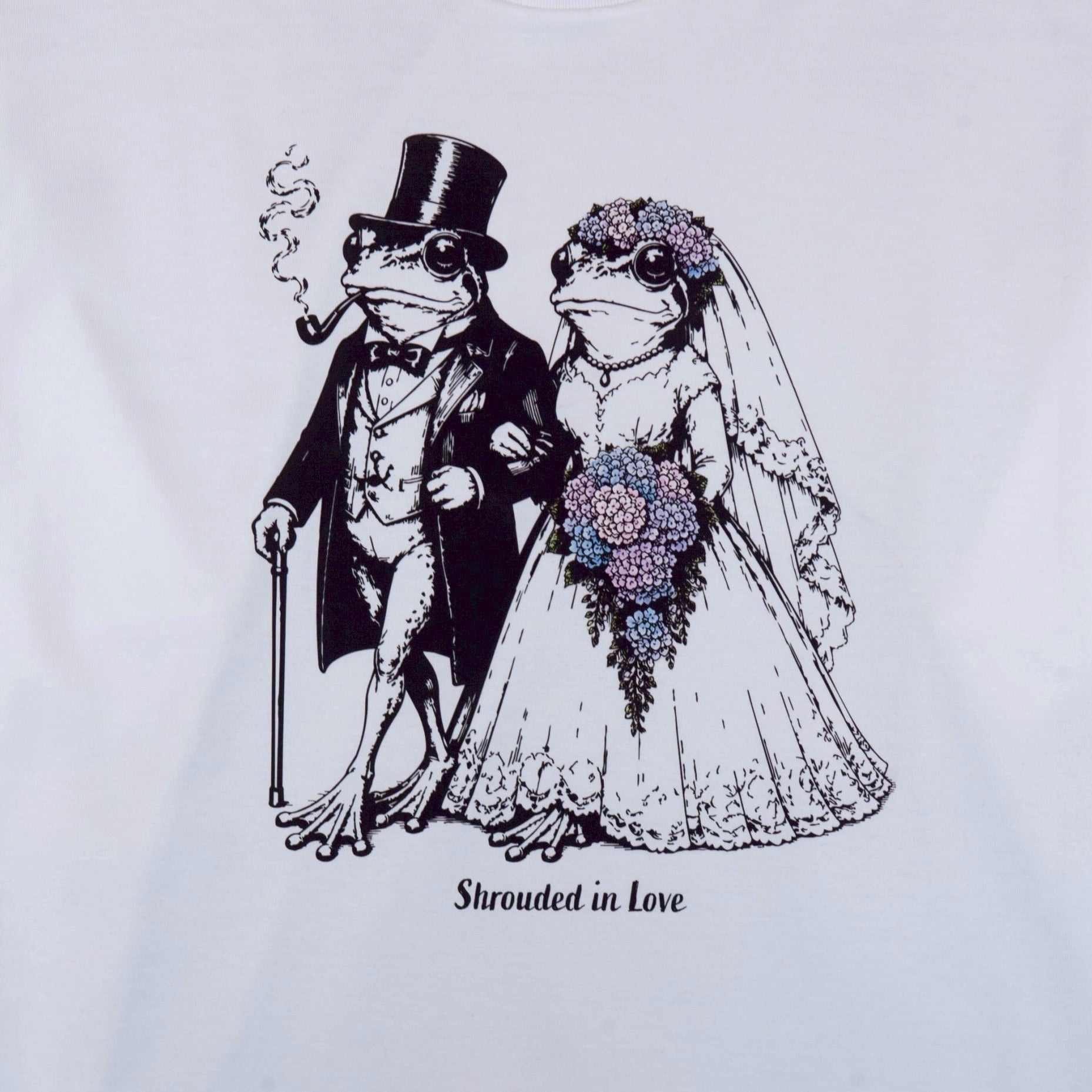 T-shirt grenouille de mariage de juin [BLANC] Édition limitée boutique en ligne