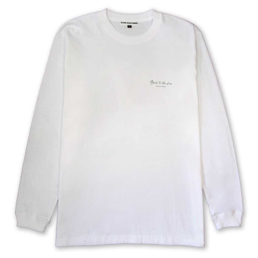 震電　L/S【WHITE】