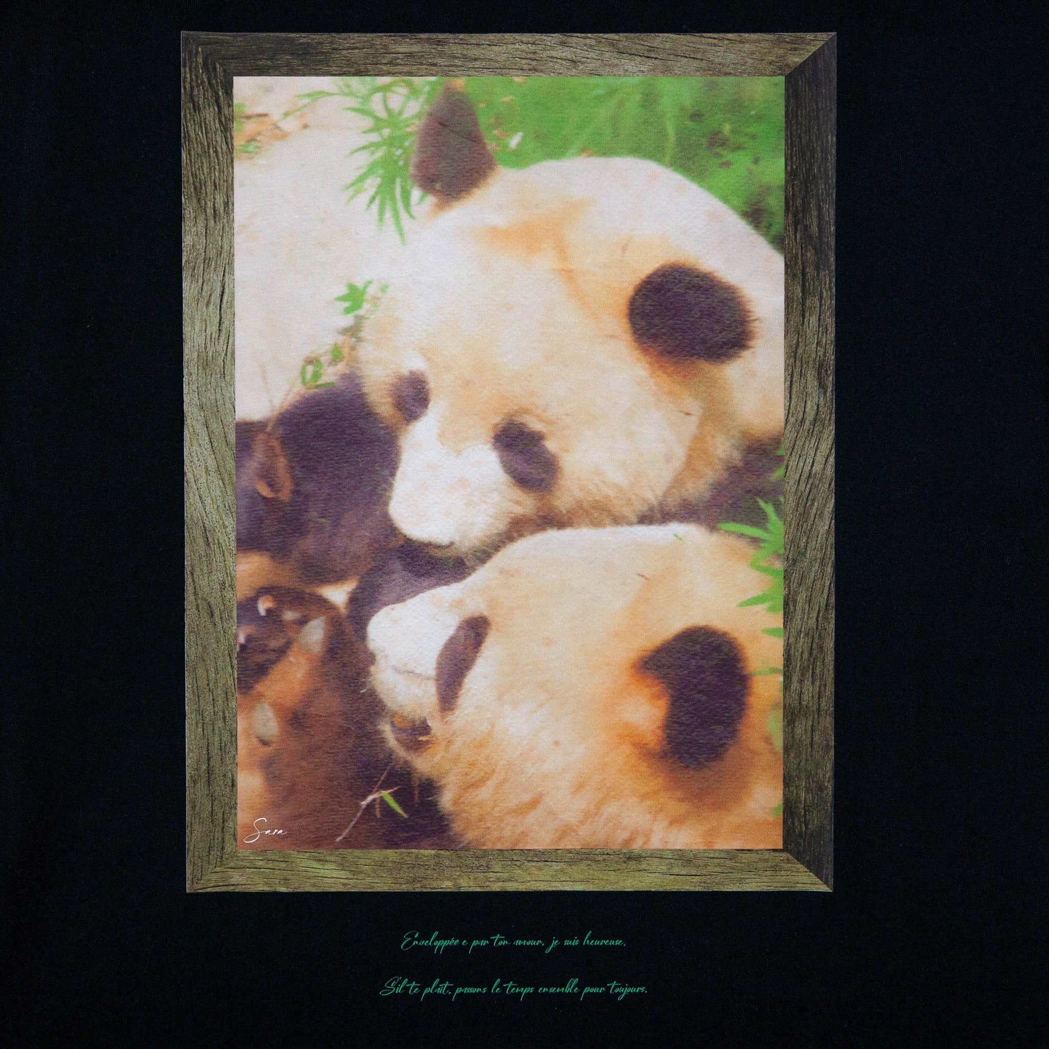 GIFT OF LOVE TEE[BLACK/GREEN] – SOW INOUE ONLINE STORE