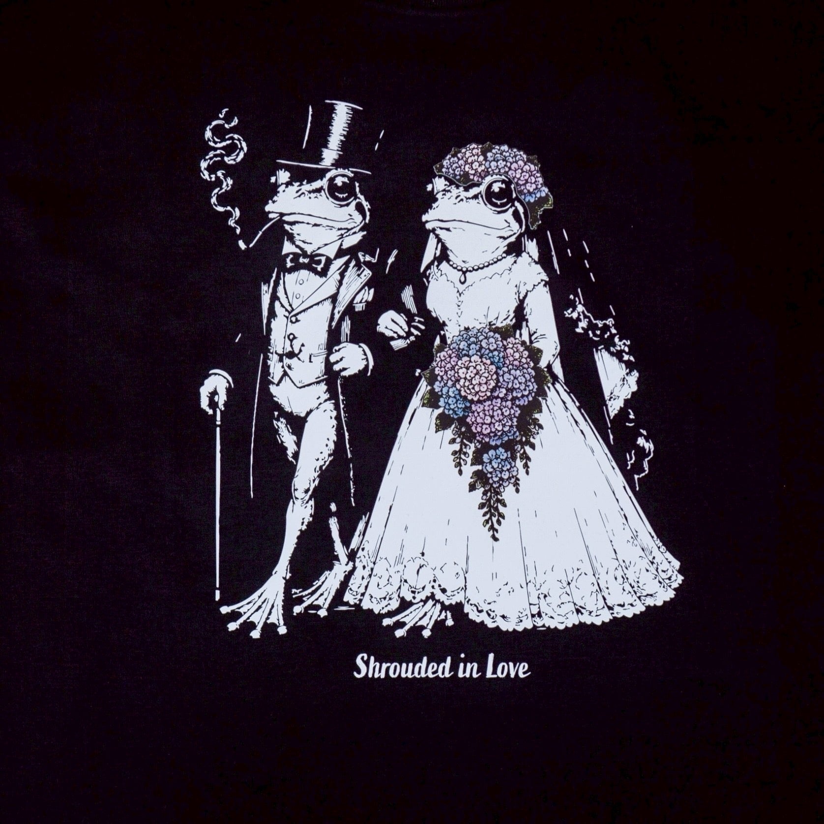 T-shirt grenouille mariage de juin [NOIR] Édition limitée en ligne