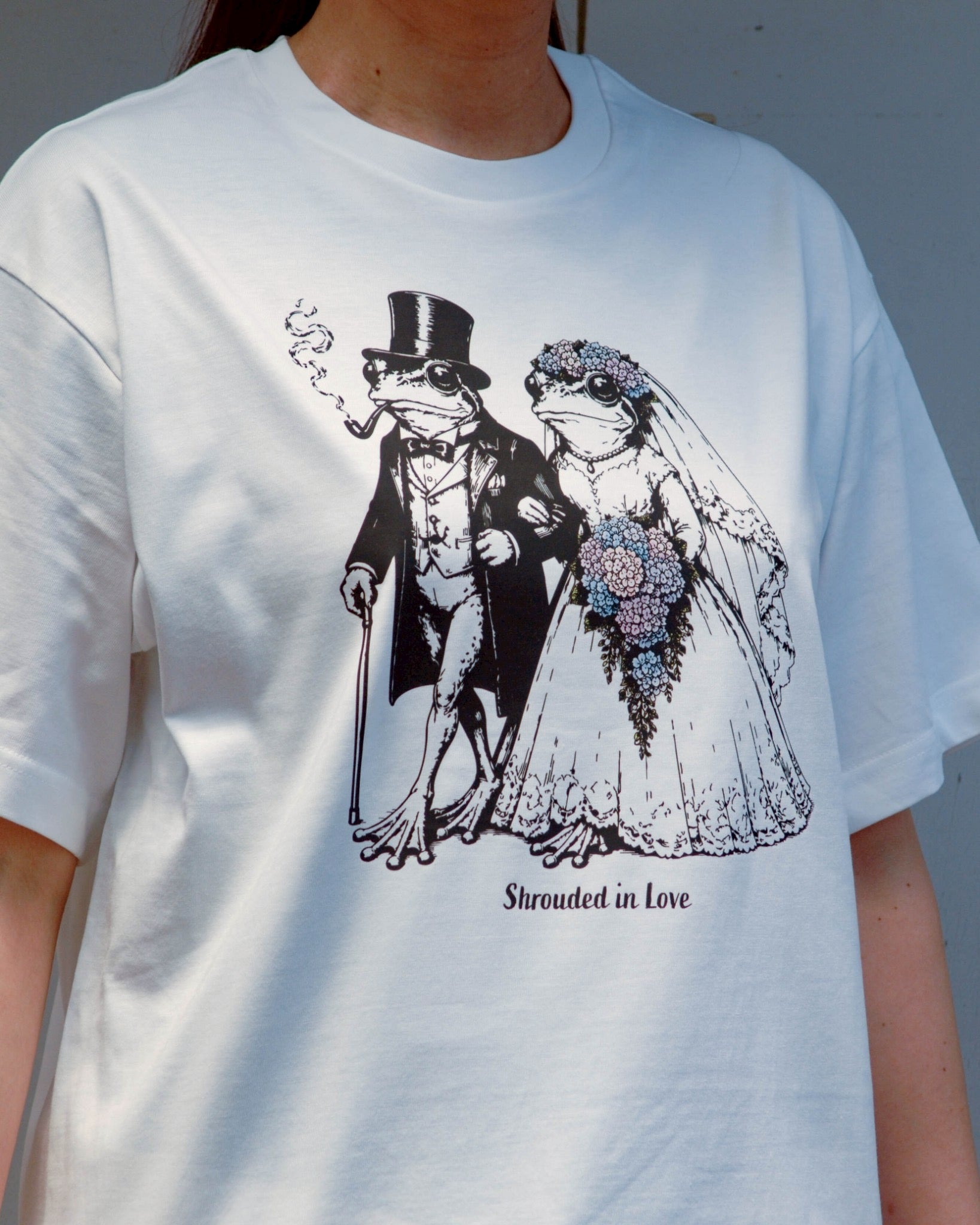 T-shirt grenouille de mariage de juin [BLANC] Édition limitée boutique en ligne