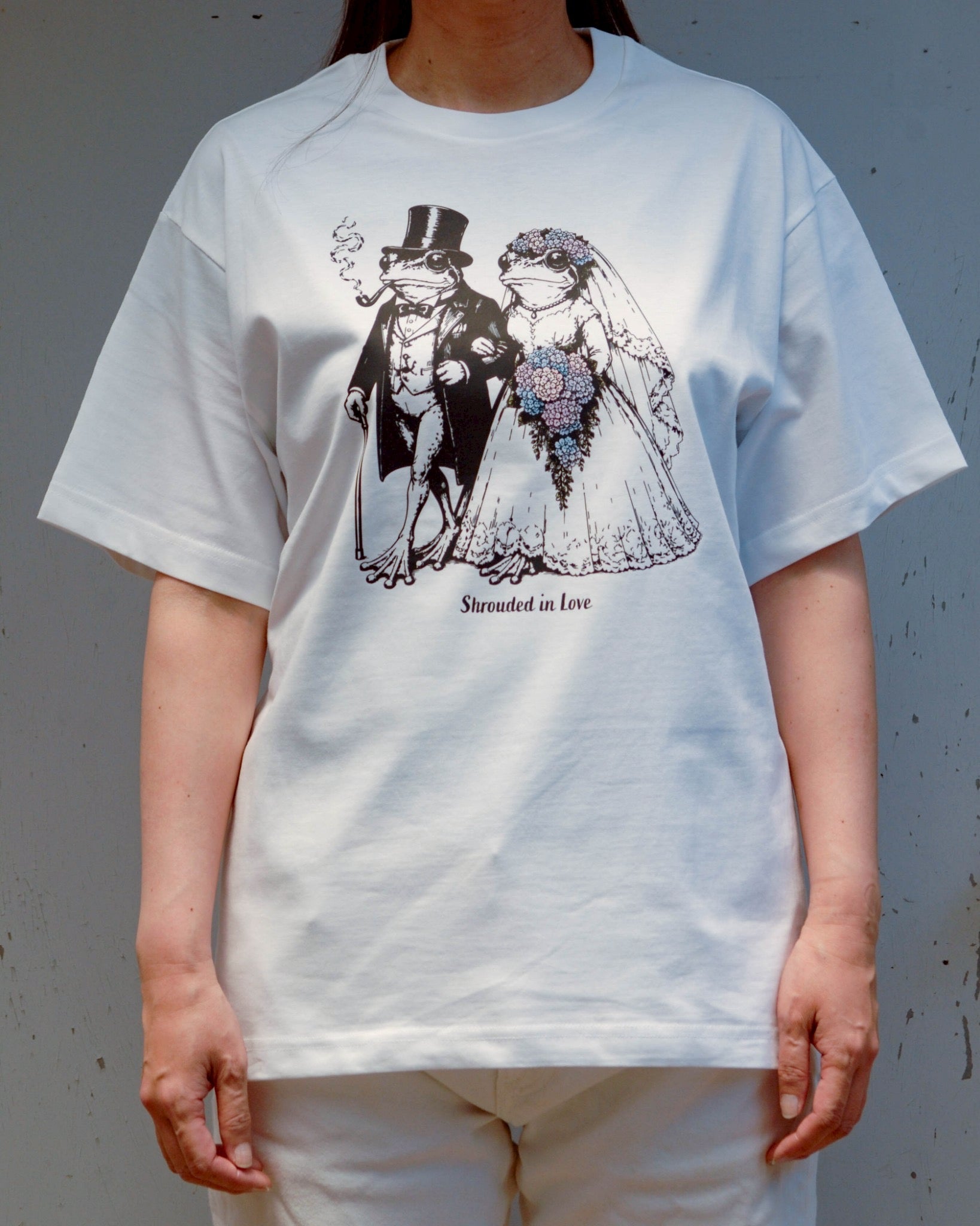 T-shirt grenouille de mariage de juin [BLANC] Édition limitée boutique en ligne