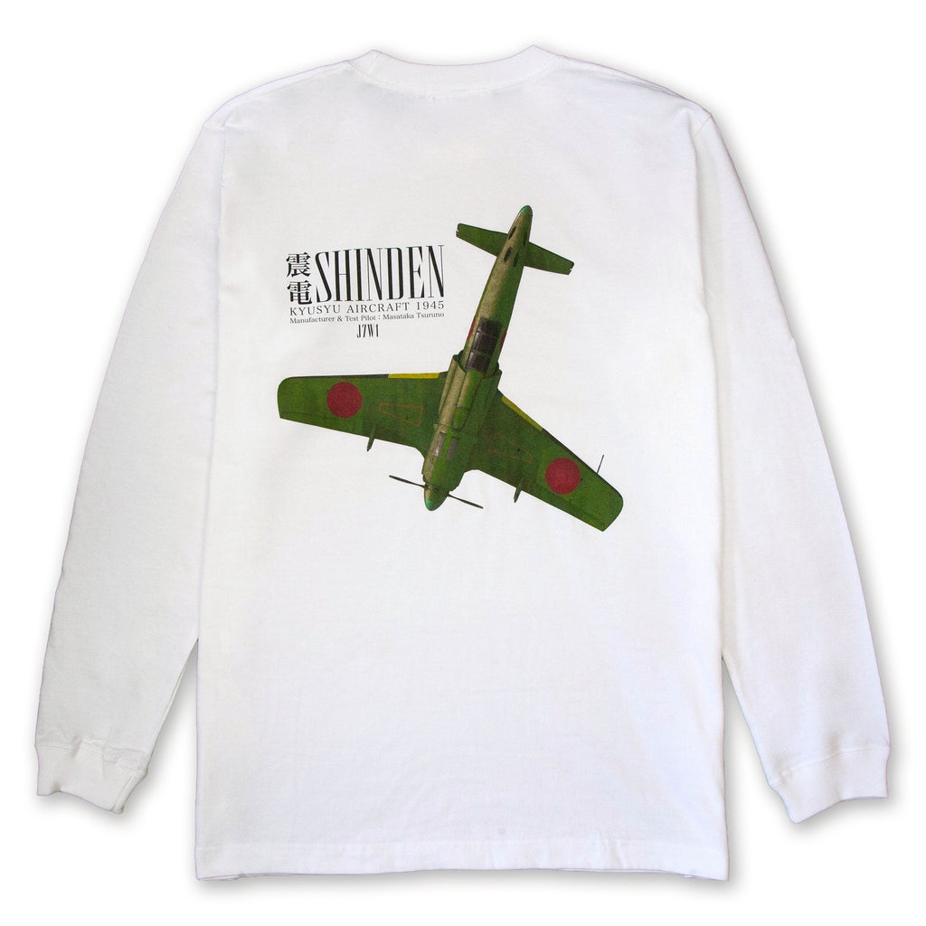 震電　L/S【WHITE】