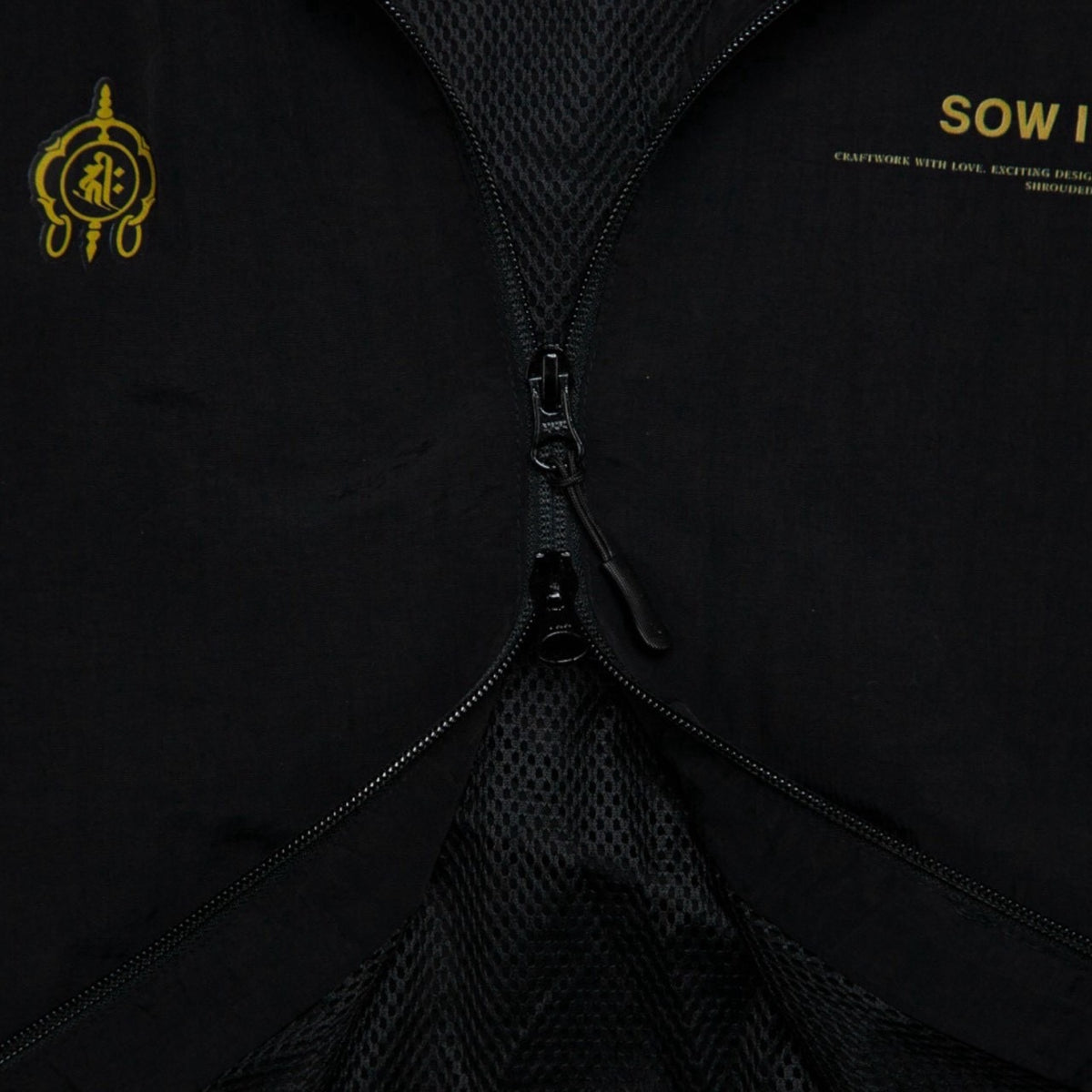 Senju Kannon NYLON JACKET [BLACK]
