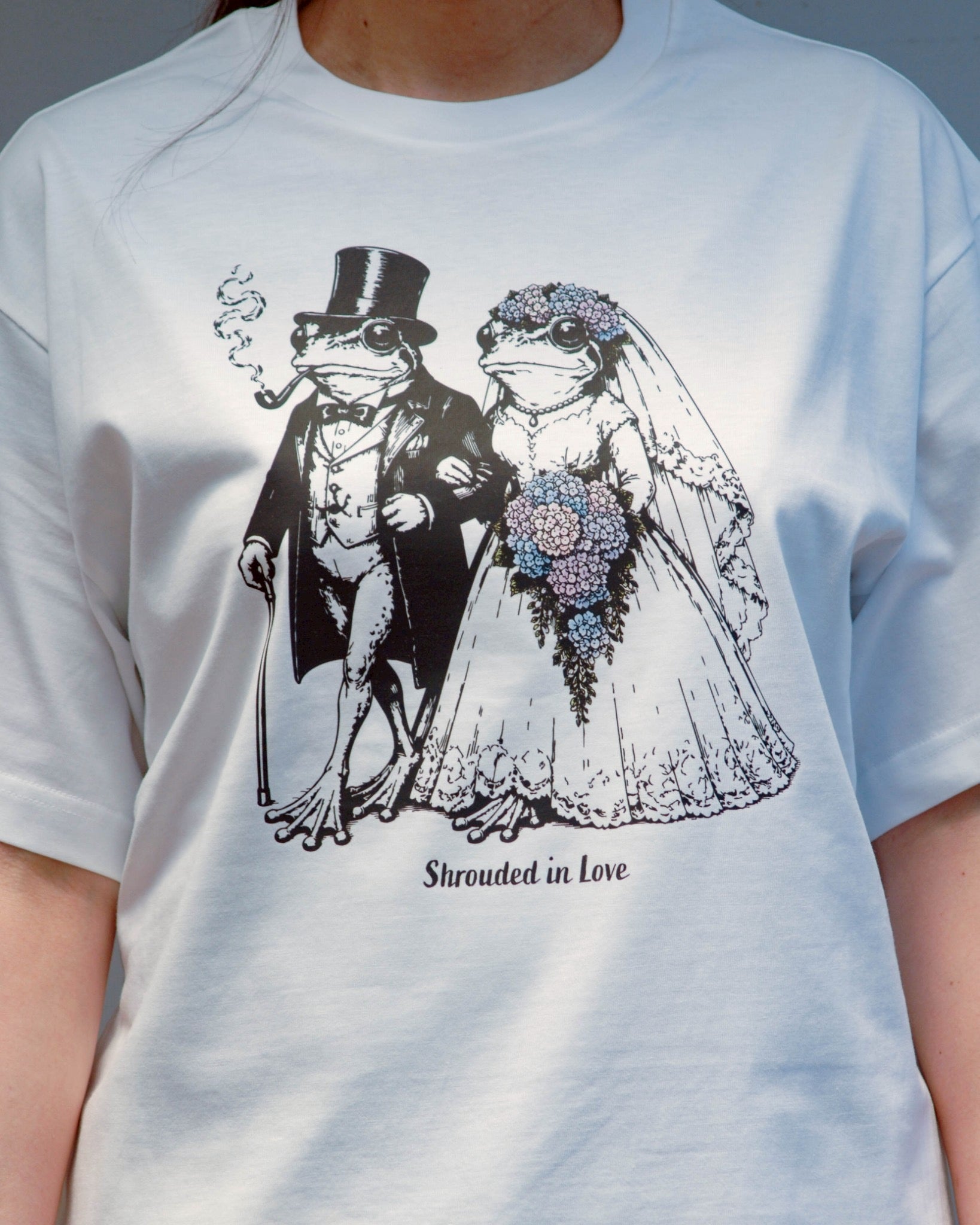 T-shirt grenouille de mariage de juin [BLANC] Édition limitée boutique en ligne