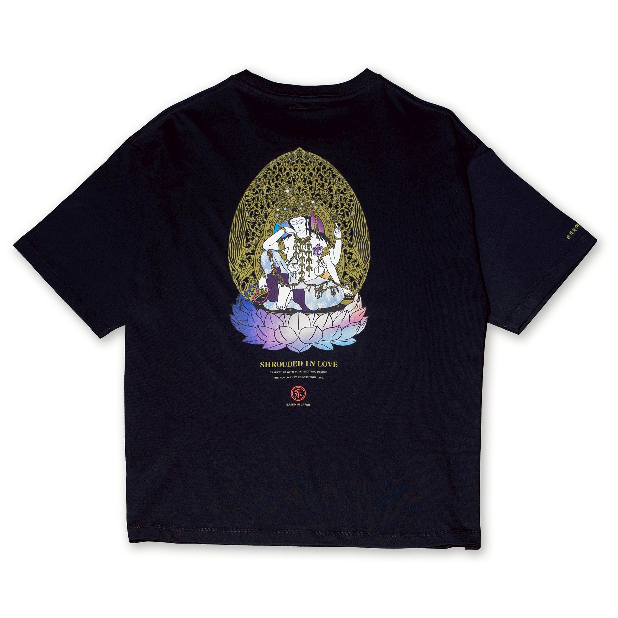 如意輪観音 BOXSILHOUETTE TEE [BLACK]