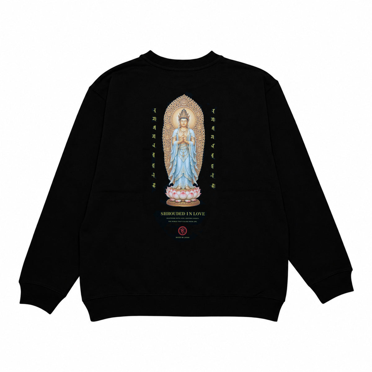 釈迦如来 CREW NECK [BLACK]