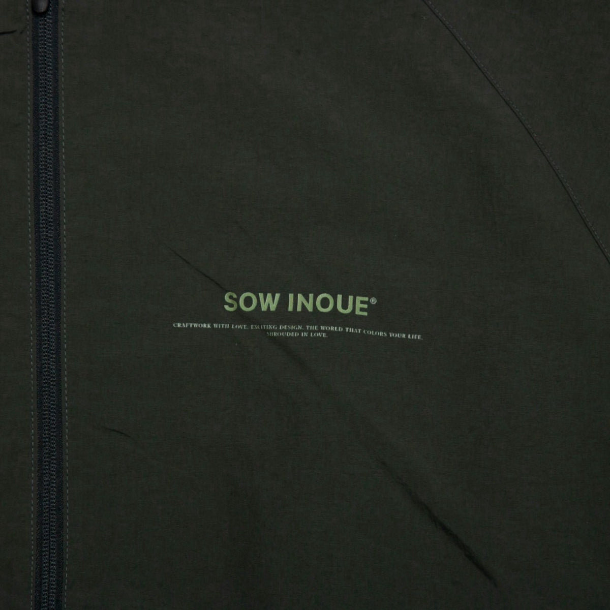 Senju Kannon NYLON JACKET [OLIVE]