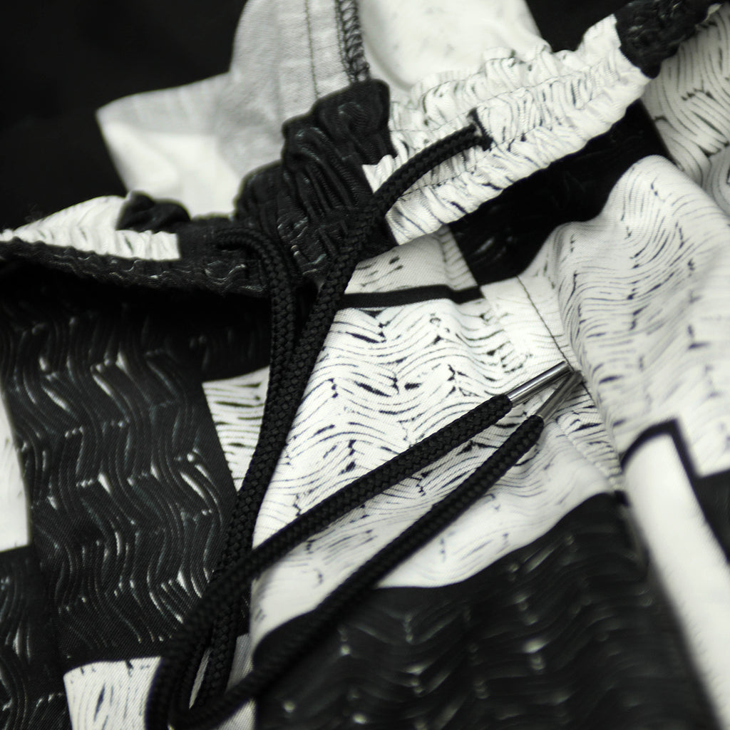 KAWARA PATCHWORK PANTS【WHITE/BLACK】