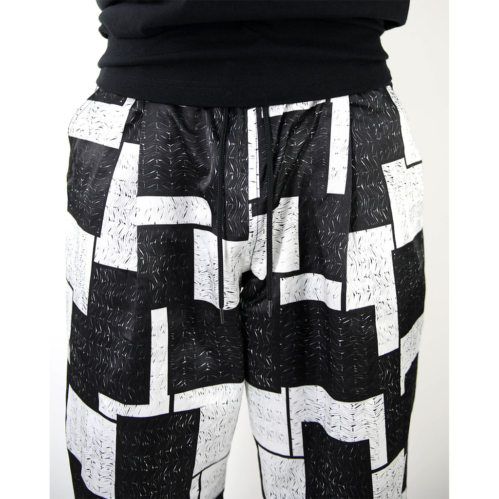 KAWARA PATCHWORK PANTS【WHITE/BLACK】