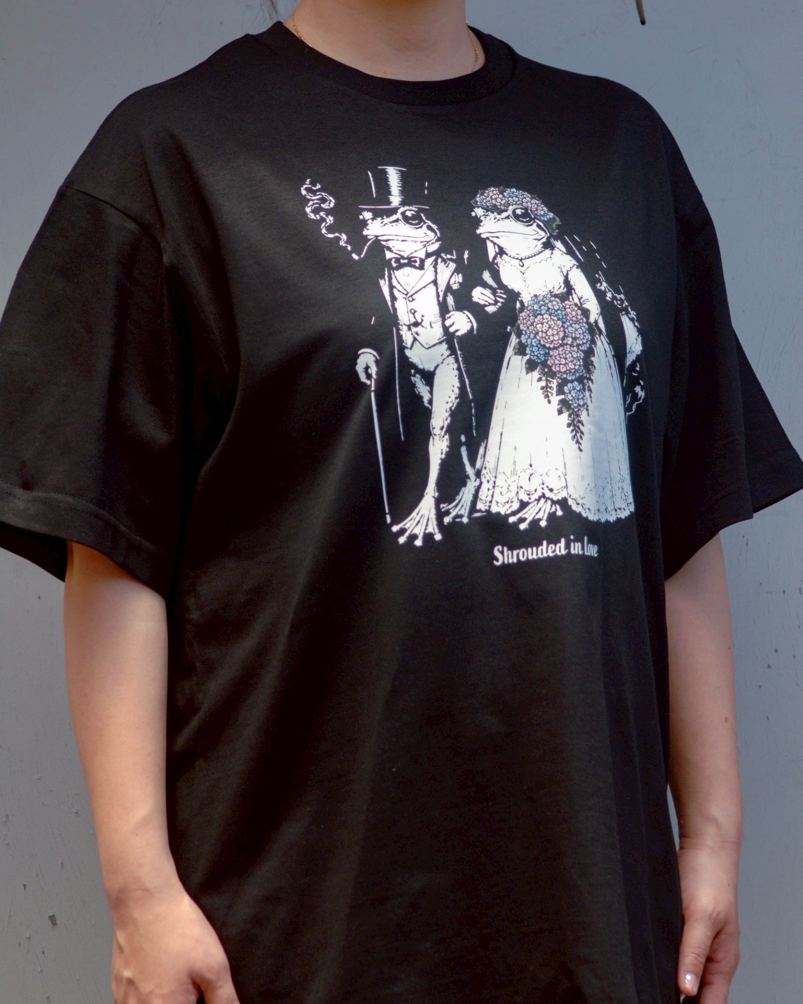 T-shirt grenouille mariage de juin [NOIR] Édition limitée en ligne