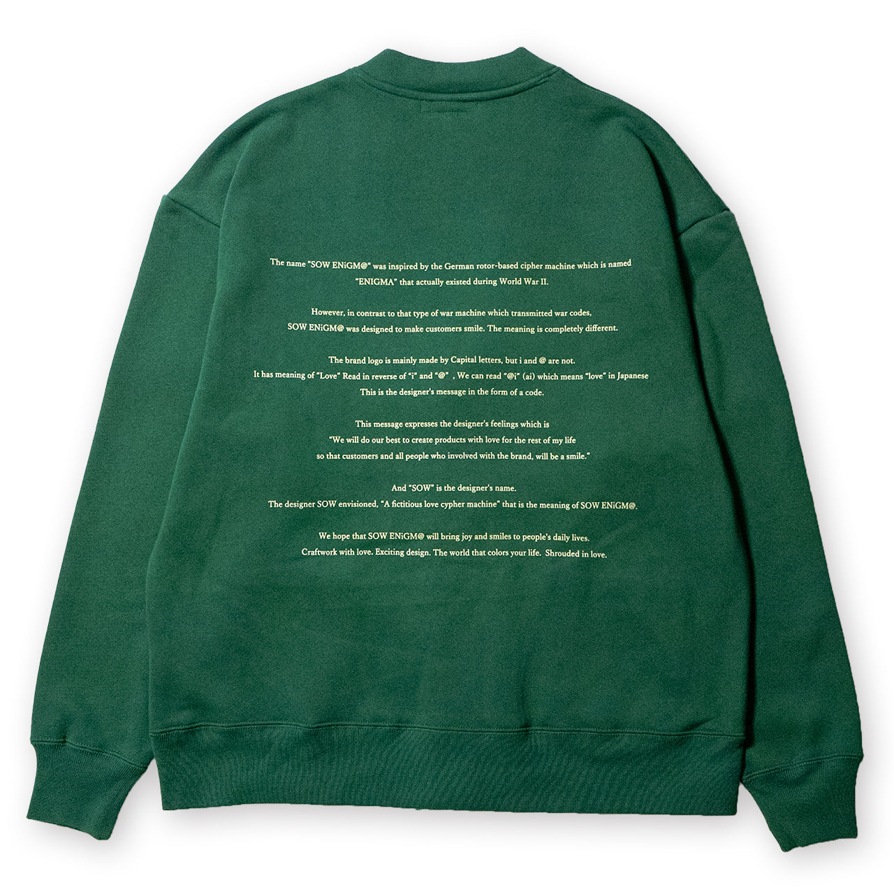 SOW ENiGM@ SWEAT CARDIGAN [GREEN]