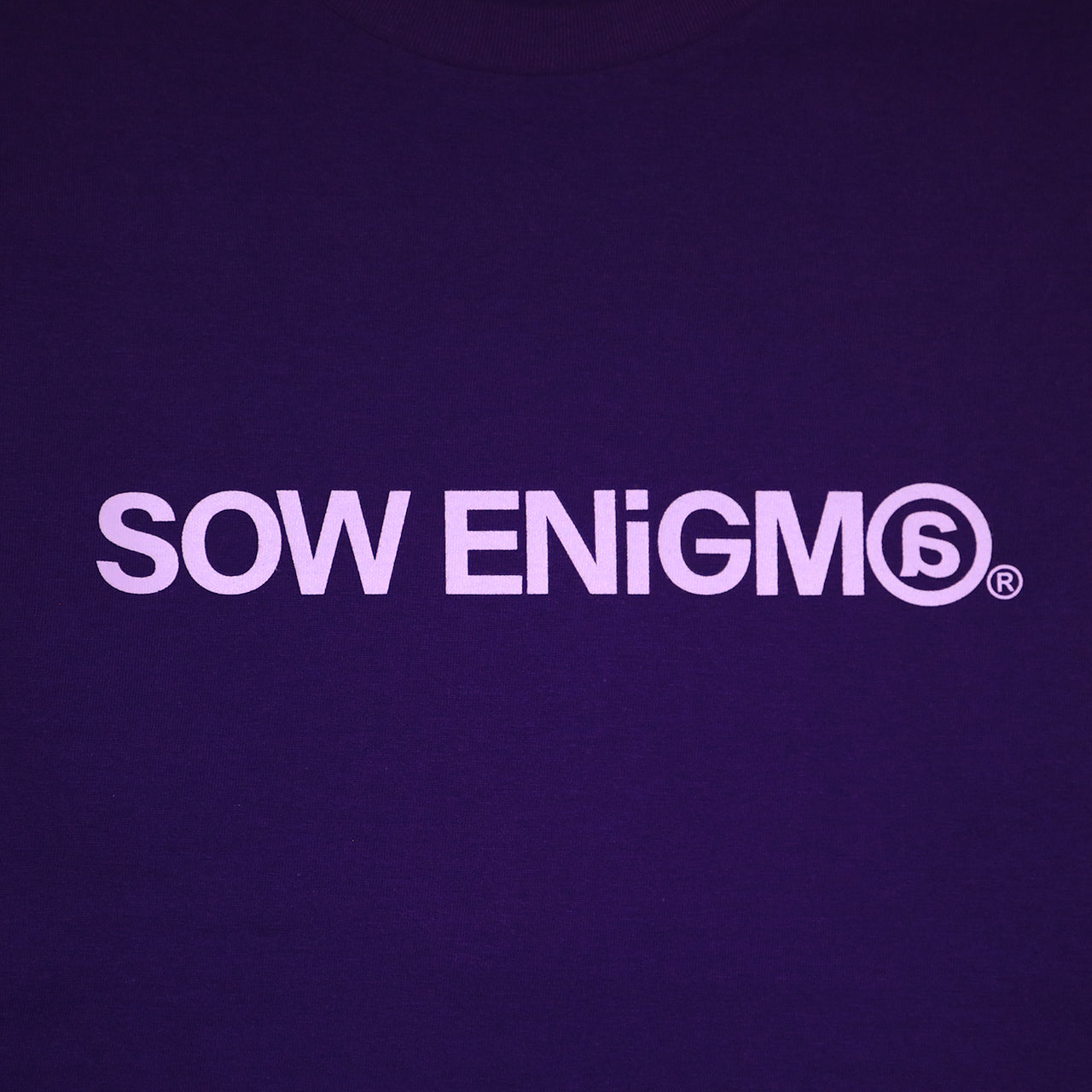 SOW ENiGM＠ LOGO TEE #2 [PURPLE]