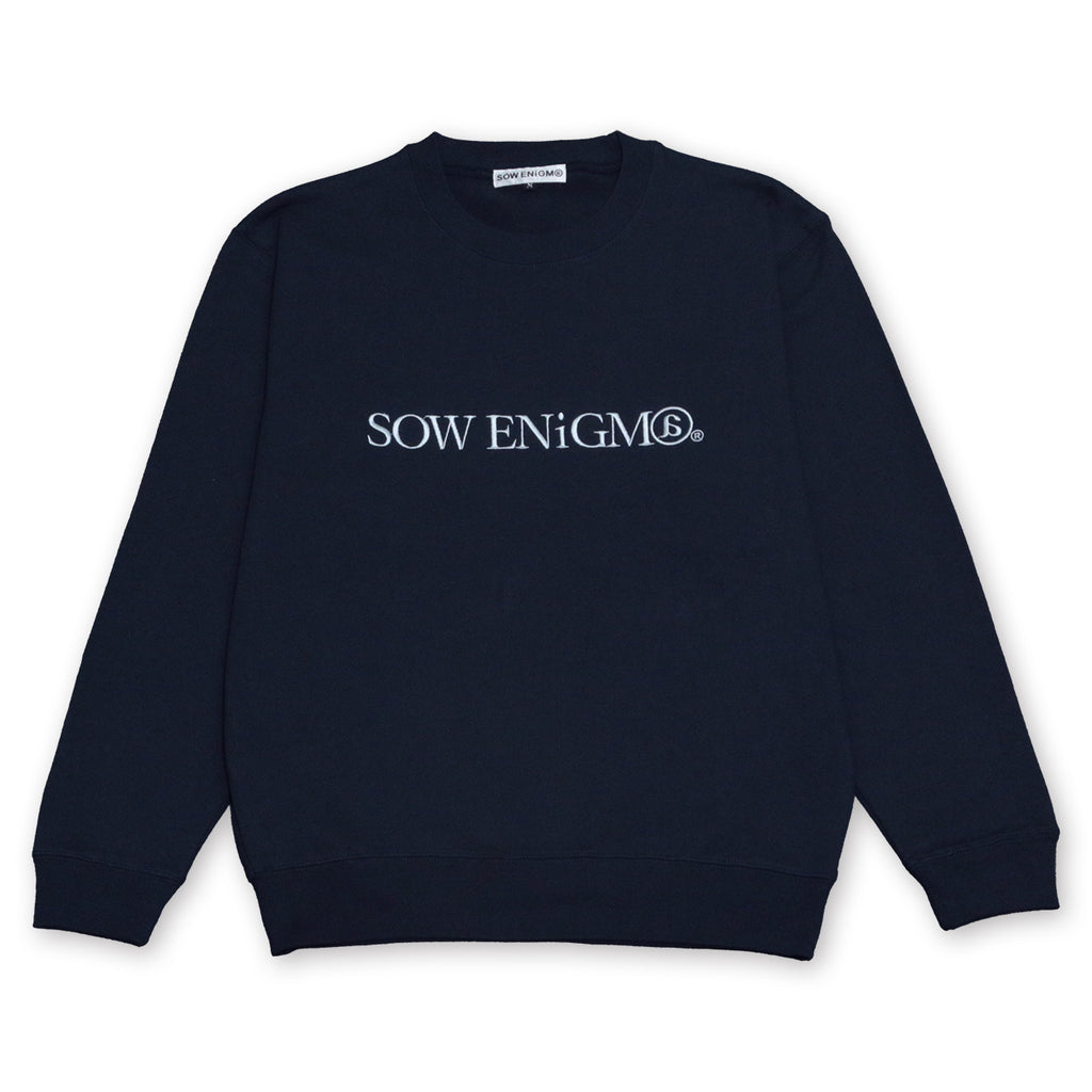 COL ROND LOGO【MARINE】