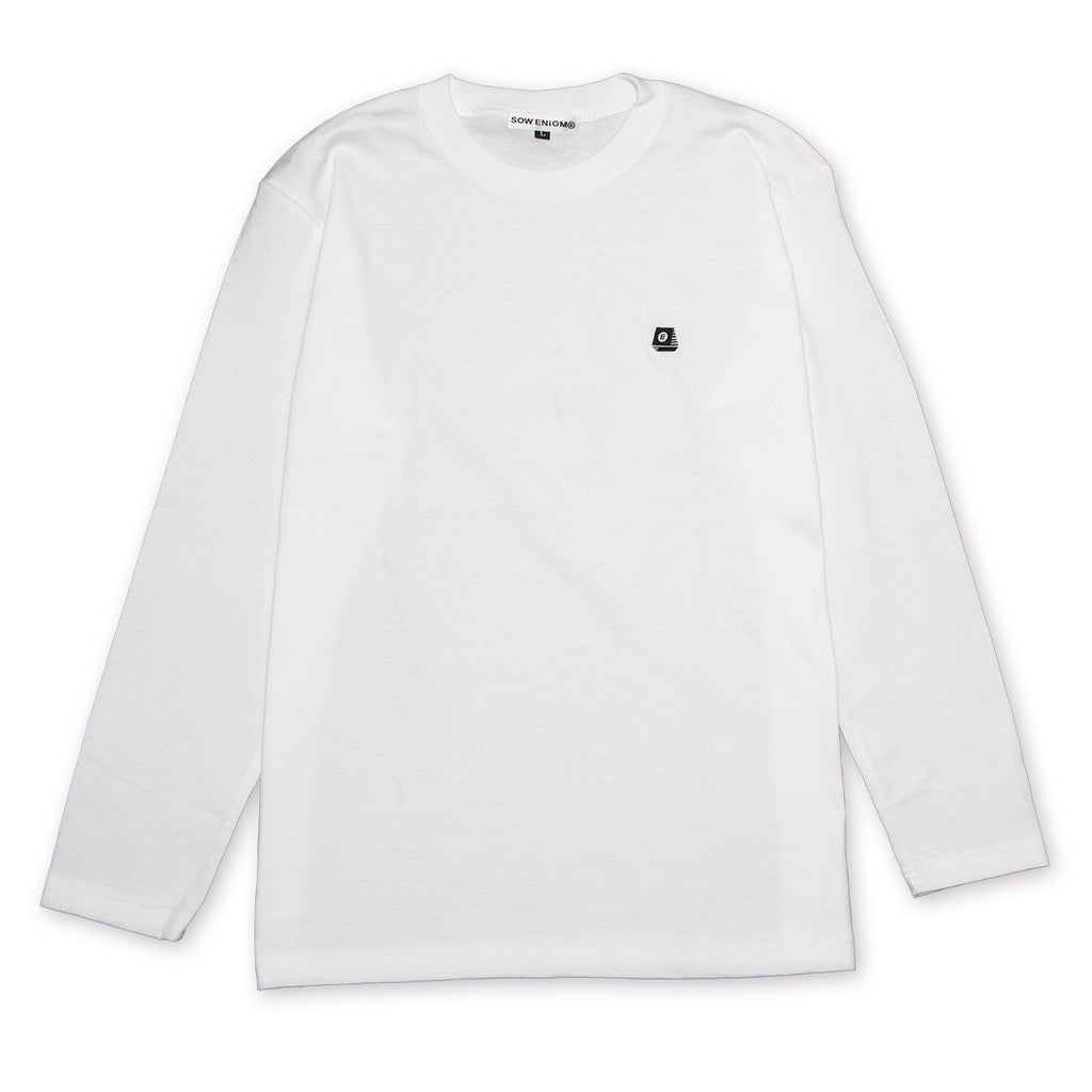 PETIT LOGO L/S【BLANC】