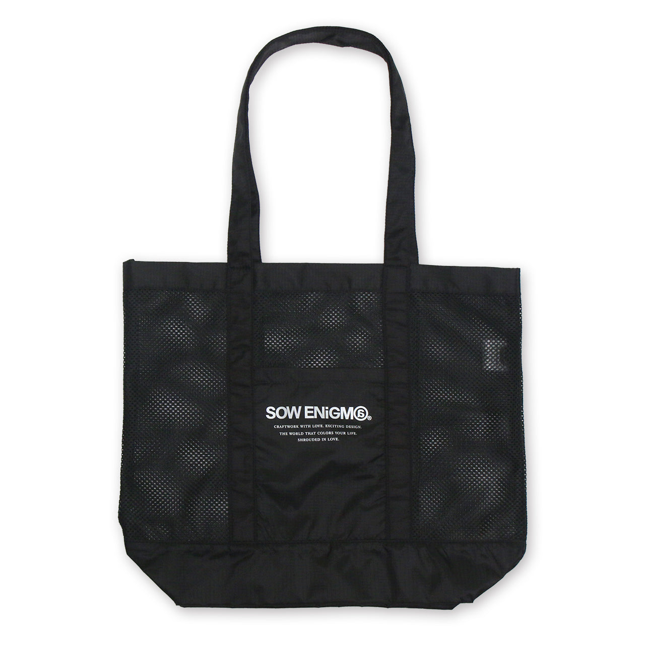 SOW ENiGM@ NYLON MESH BAG【BLACK】