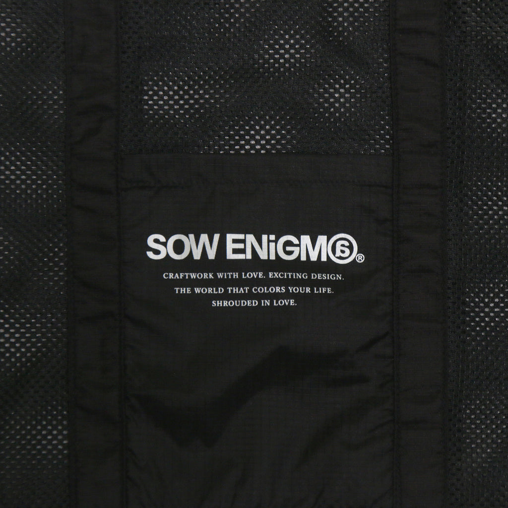 SOW ENiGM@ NYLON MESH BAG【BLACK】
