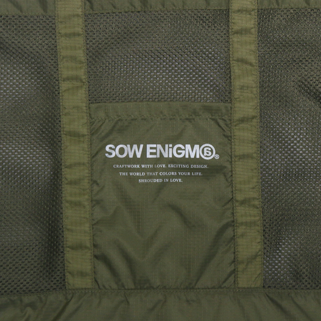 SOW ENiGM@ NYLON MESH BAG【OLIVE】