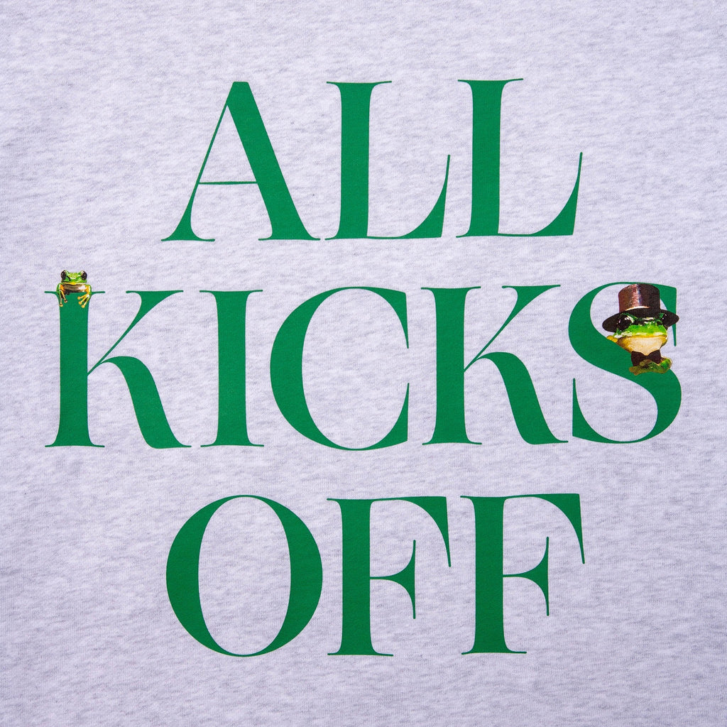 ALL KICKS OFF CREWNECK【ASH】