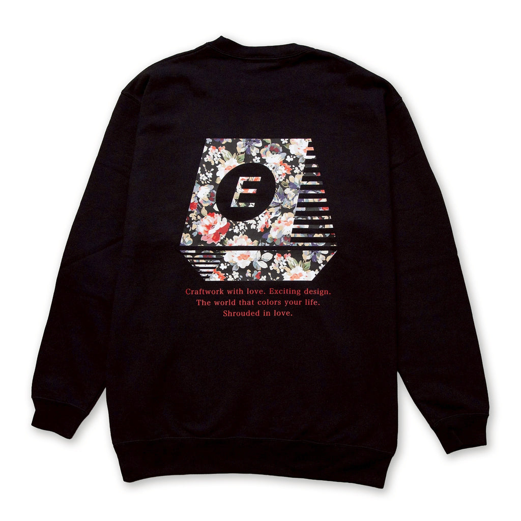 FLOWER CREWNECK【BLACK】