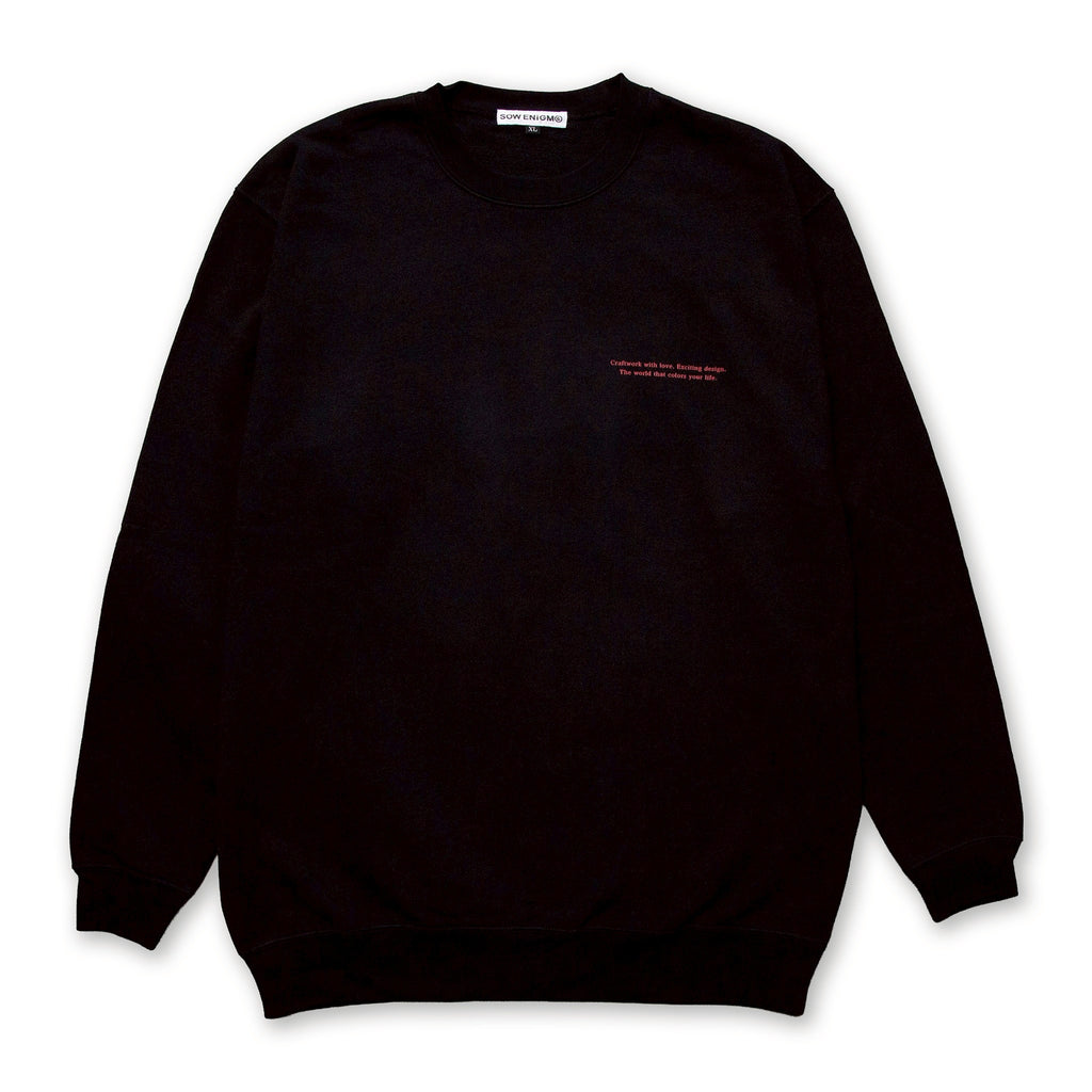 FLOWER CREWNECK【BLACK】