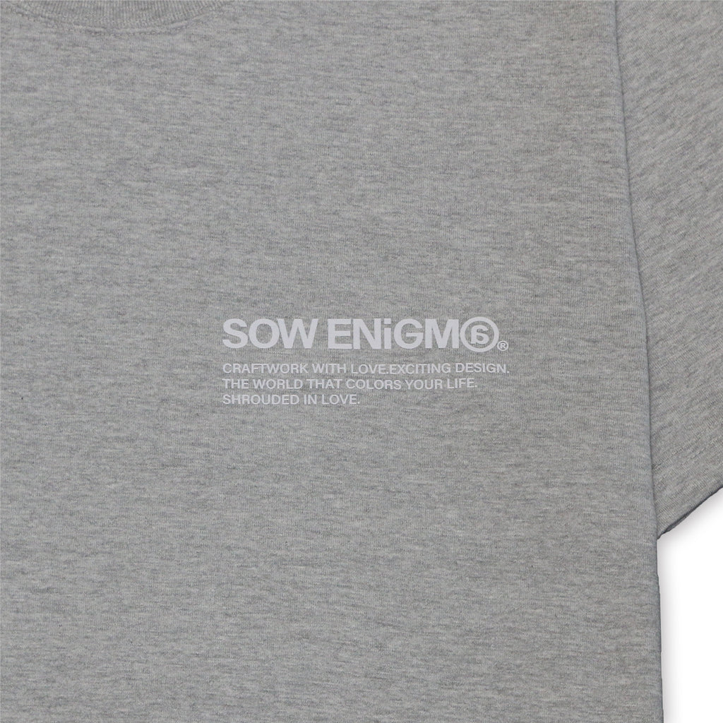 SE@ MARBLE LOGO TEE【GRAY】