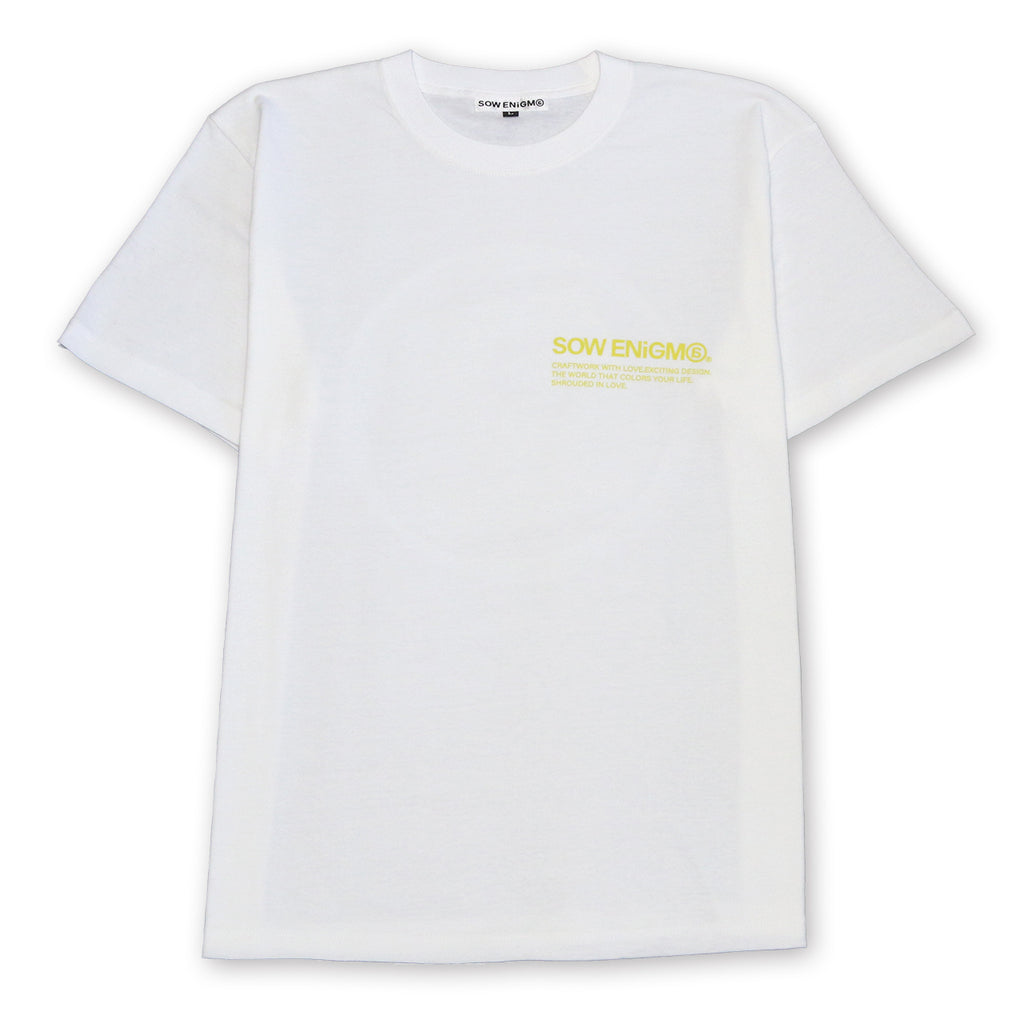 T-SHIRT AVEC LOGO MARBRE SE@ [BLANC]