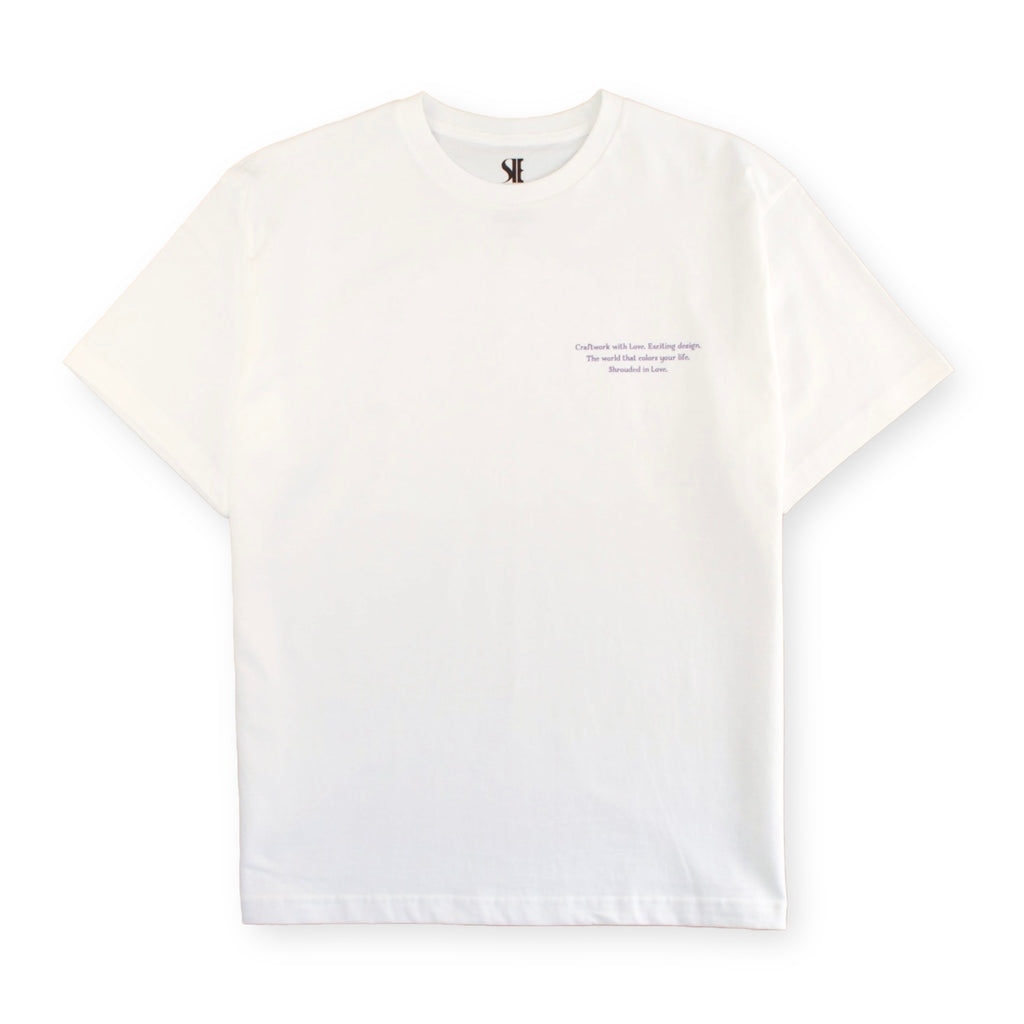 紫陽花 TEE [WHITE]