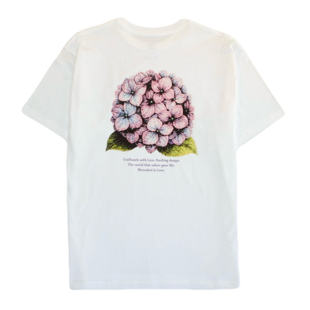 紫陽花 TEE [WHITE]