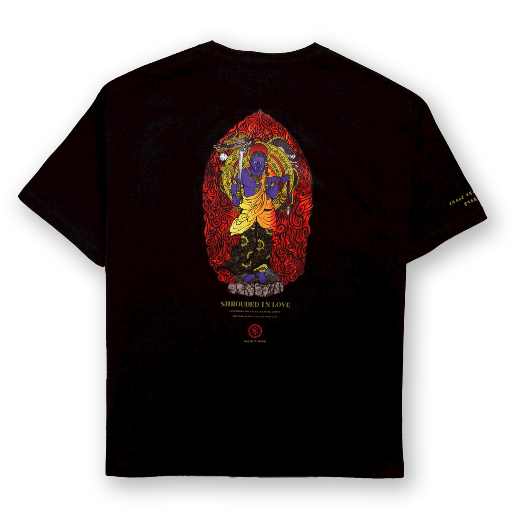 倶利伽羅不動明王TEE [BLACK]