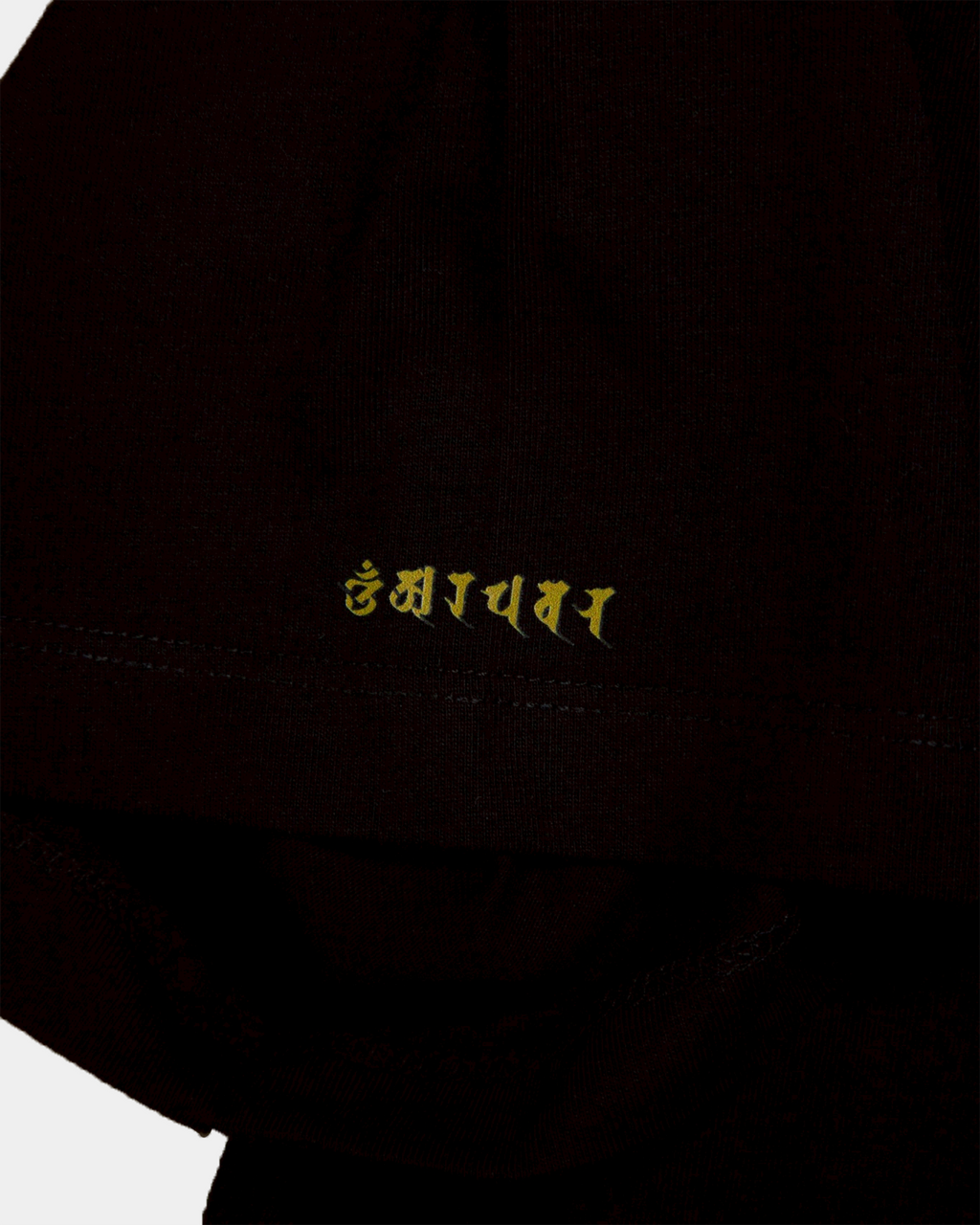 文殊菩薩 BOX SILHOUETTE TEE [BLACK]