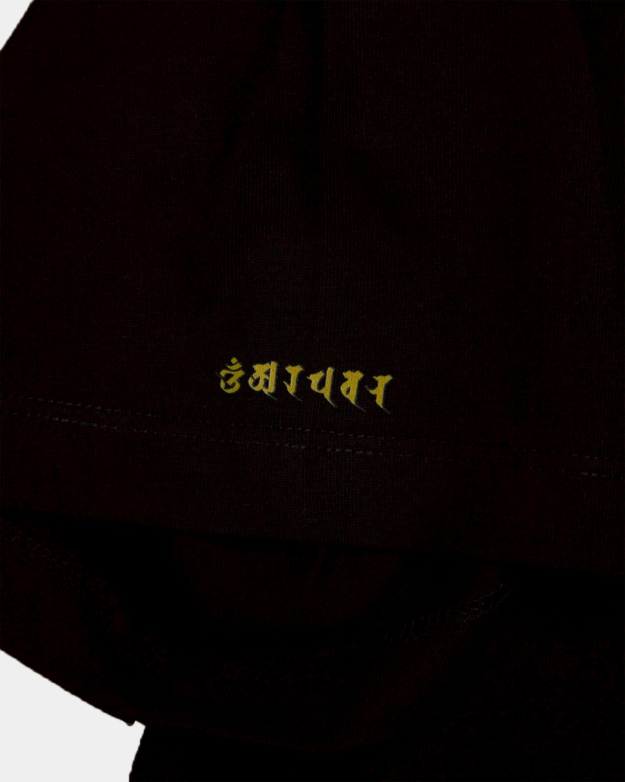 文殊菩薩 BOX SILHOUETTE TEE [BLACK]