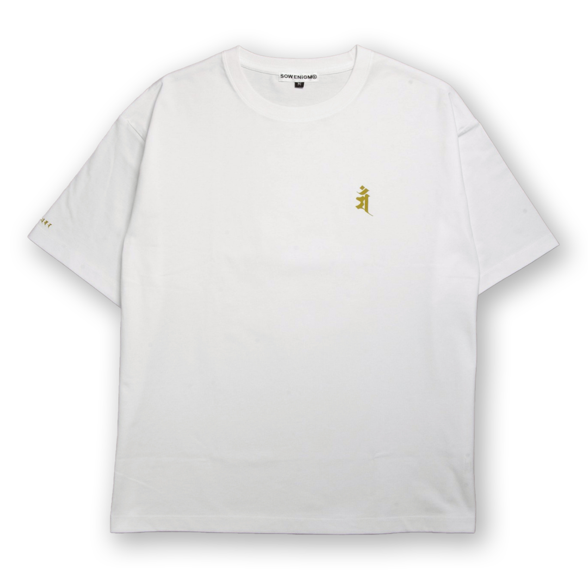 文殊菩薩 BOX SILHOUETTE TEE [WHITE]