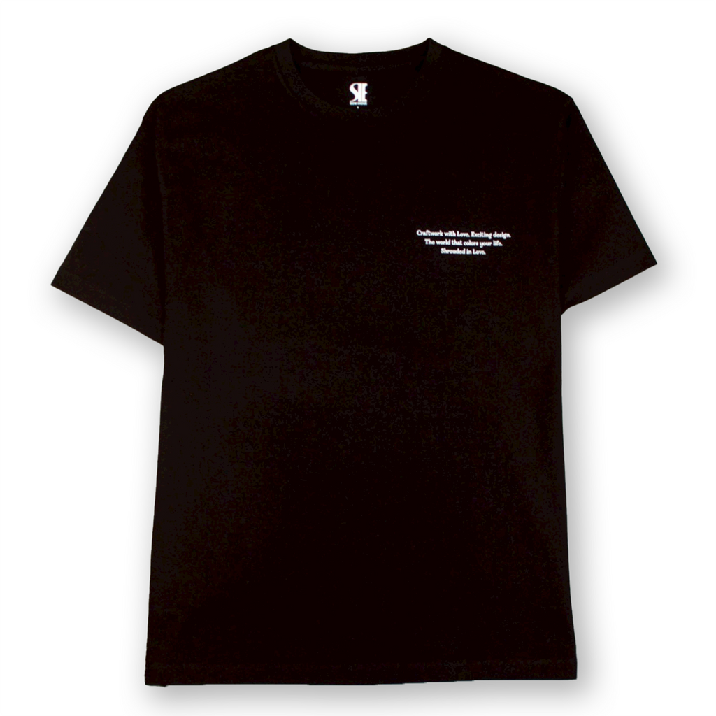 紫陽花 TEE [BLACK]