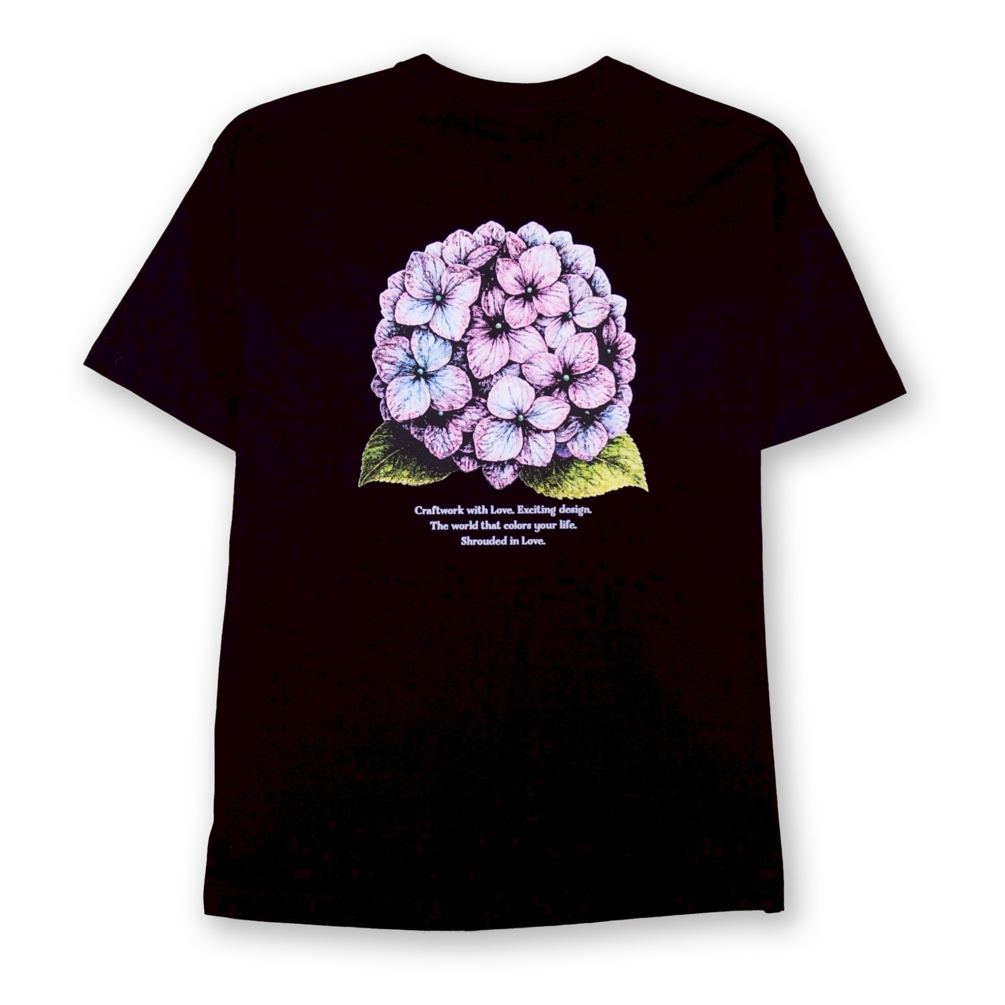 紫陽花 TEE [BLACK]