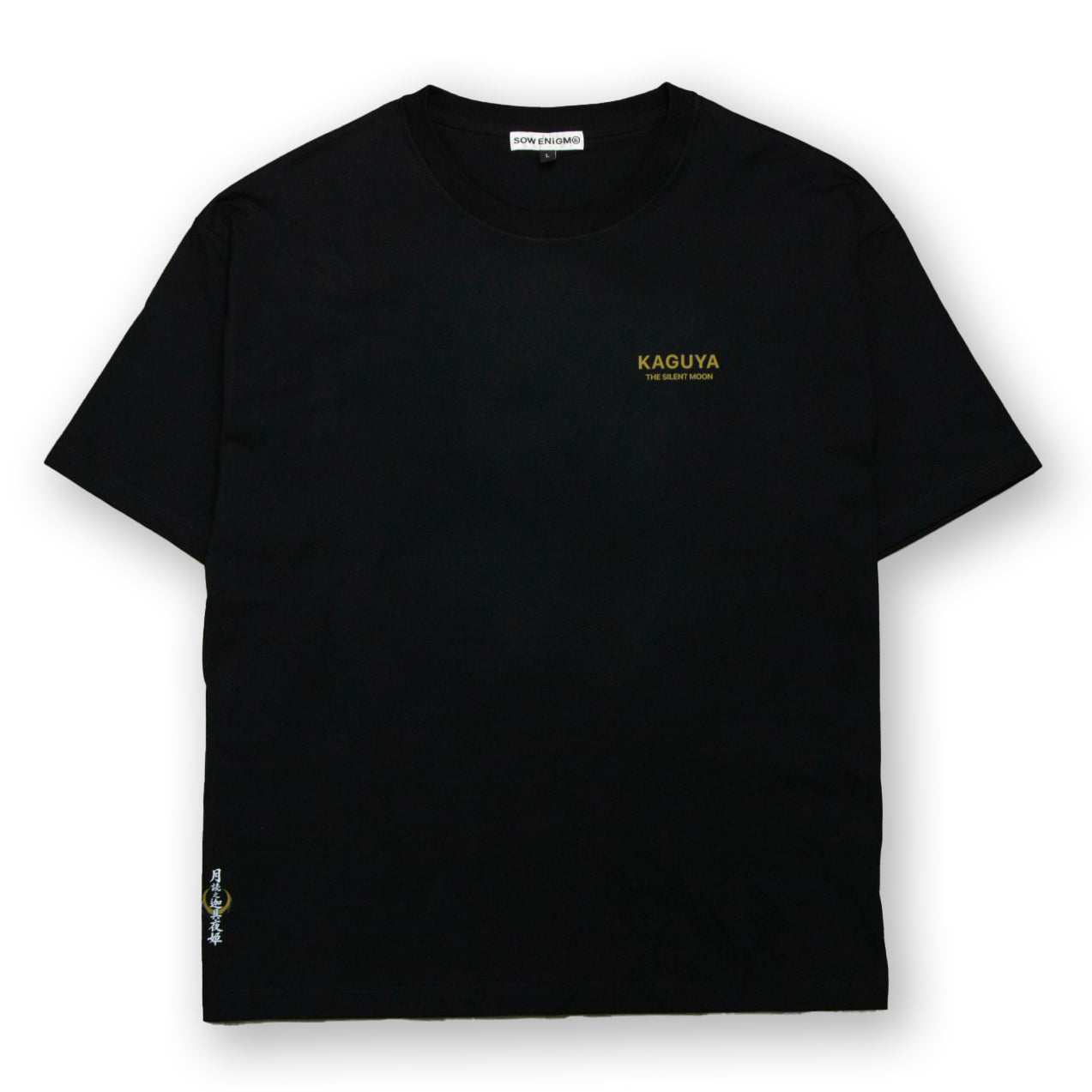月読之迦具夜姫 BOX SILHOUETTE TEE [BLACK]