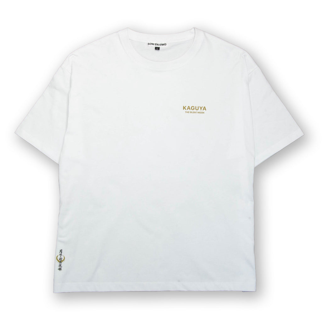 月読之迦具夜姫 BOX SILHOUETTE TEE [WHITE]