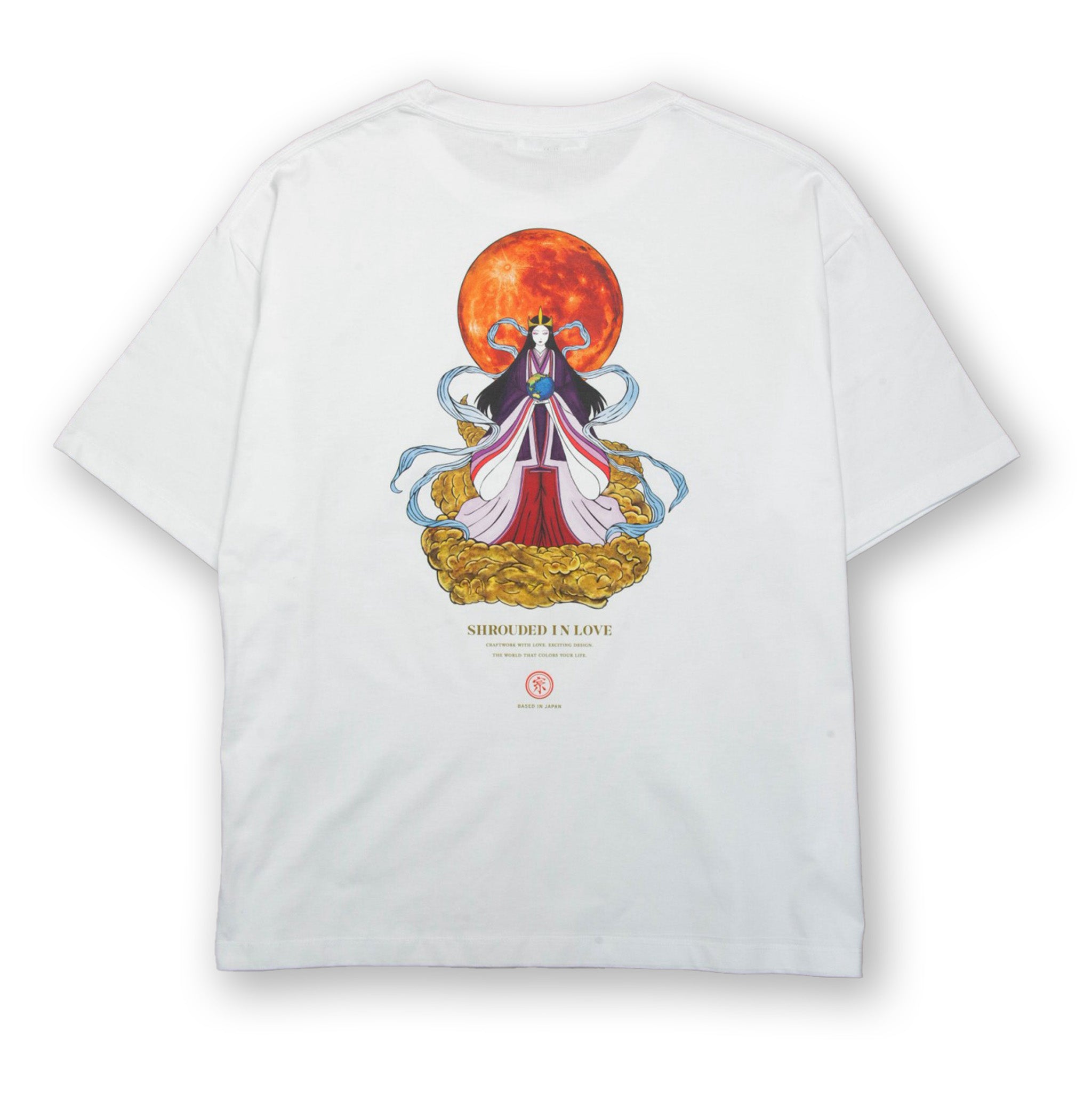 月読之迦具夜姫 BOX SILHOUETTE TEE [WHITE]