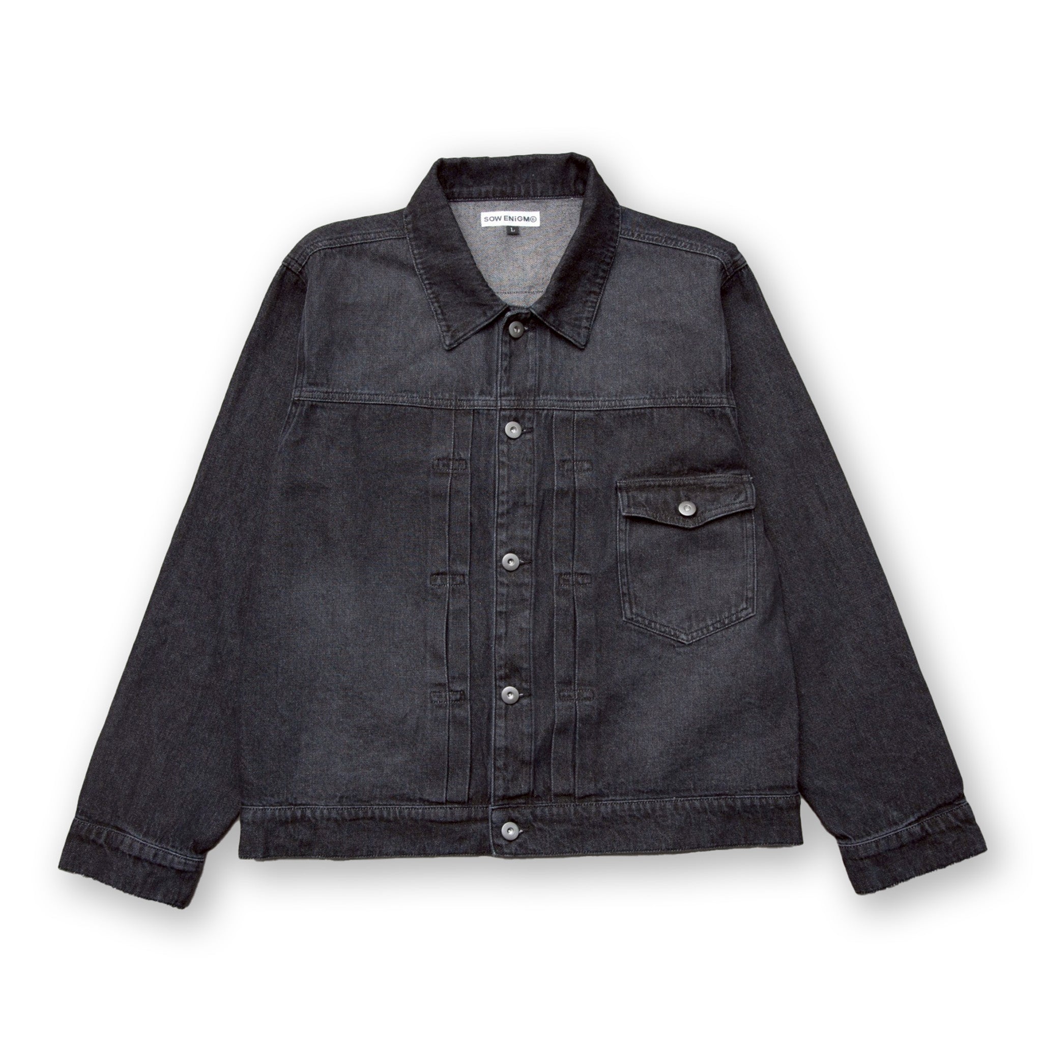 震電 DENIM JACKET [BLACK]