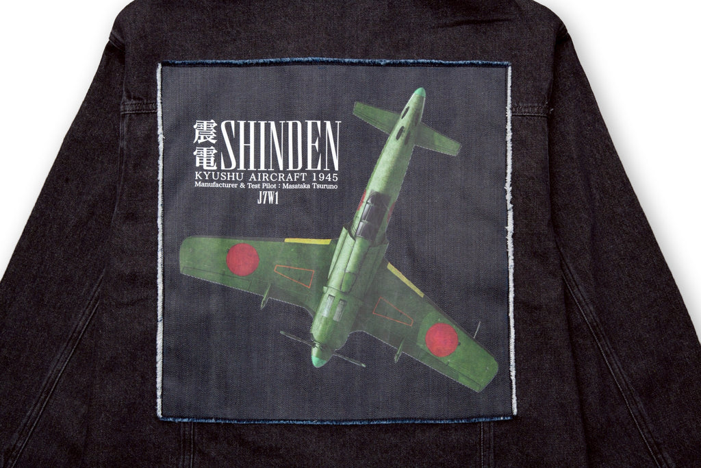 震電 DENIM JACKET [BLACK]
