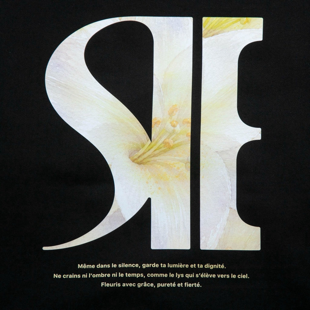 LE LYS NOBEL CREW NECK [BLACK]