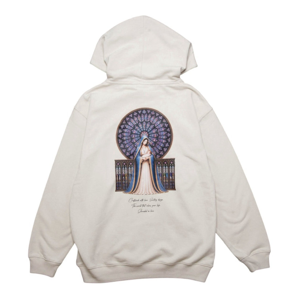マリア観音 ZIP HOODIE [GREIGE]