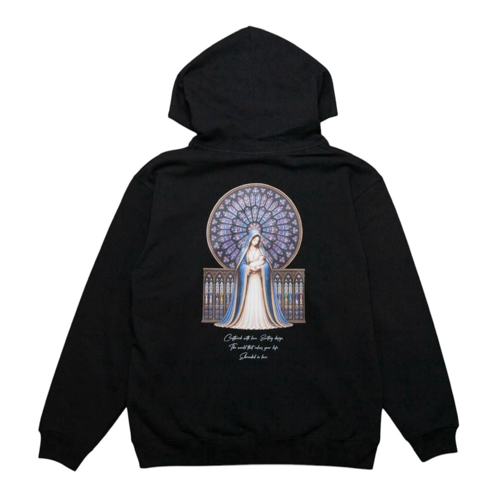 マリア観音 ZIP HOODIE [BLACK]