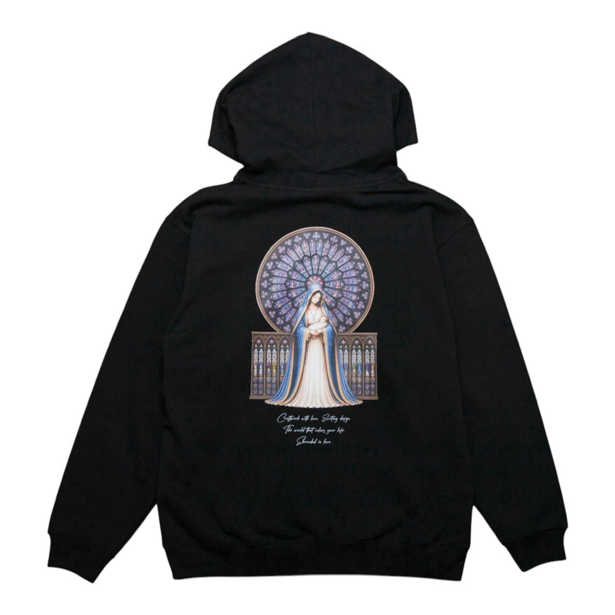 マリア観音 ZIP HOODIE [BLACK]