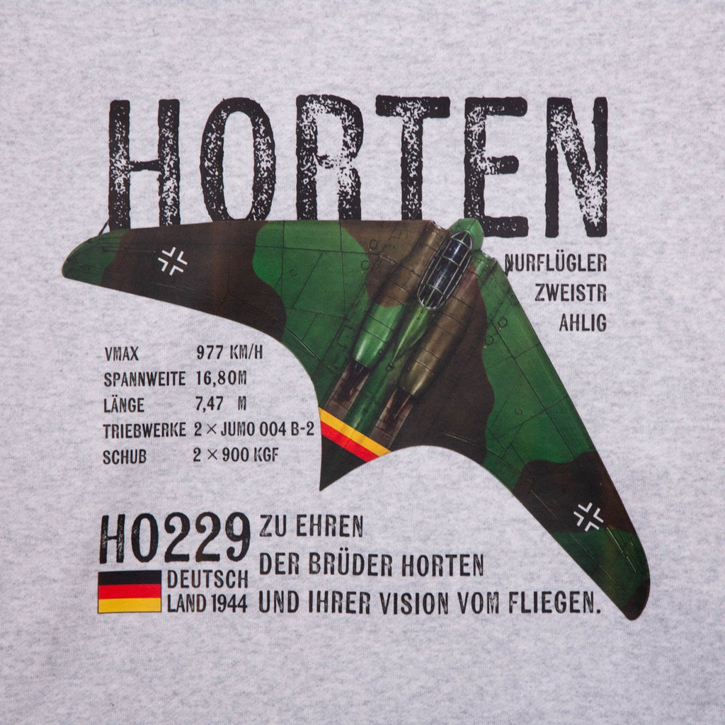 HORTEN Ho229 CREW NECK [ASH]