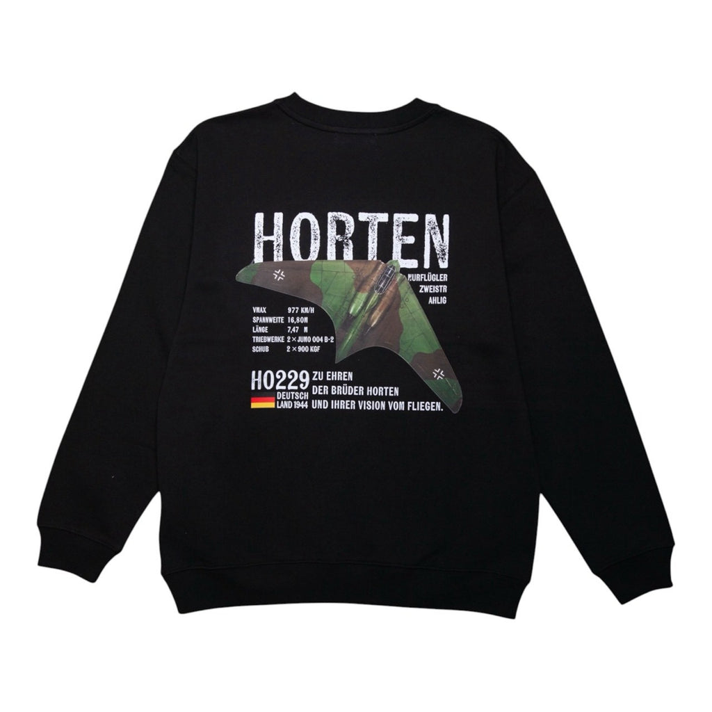 HORTEN Ho229 CREW NECK [BLACK]