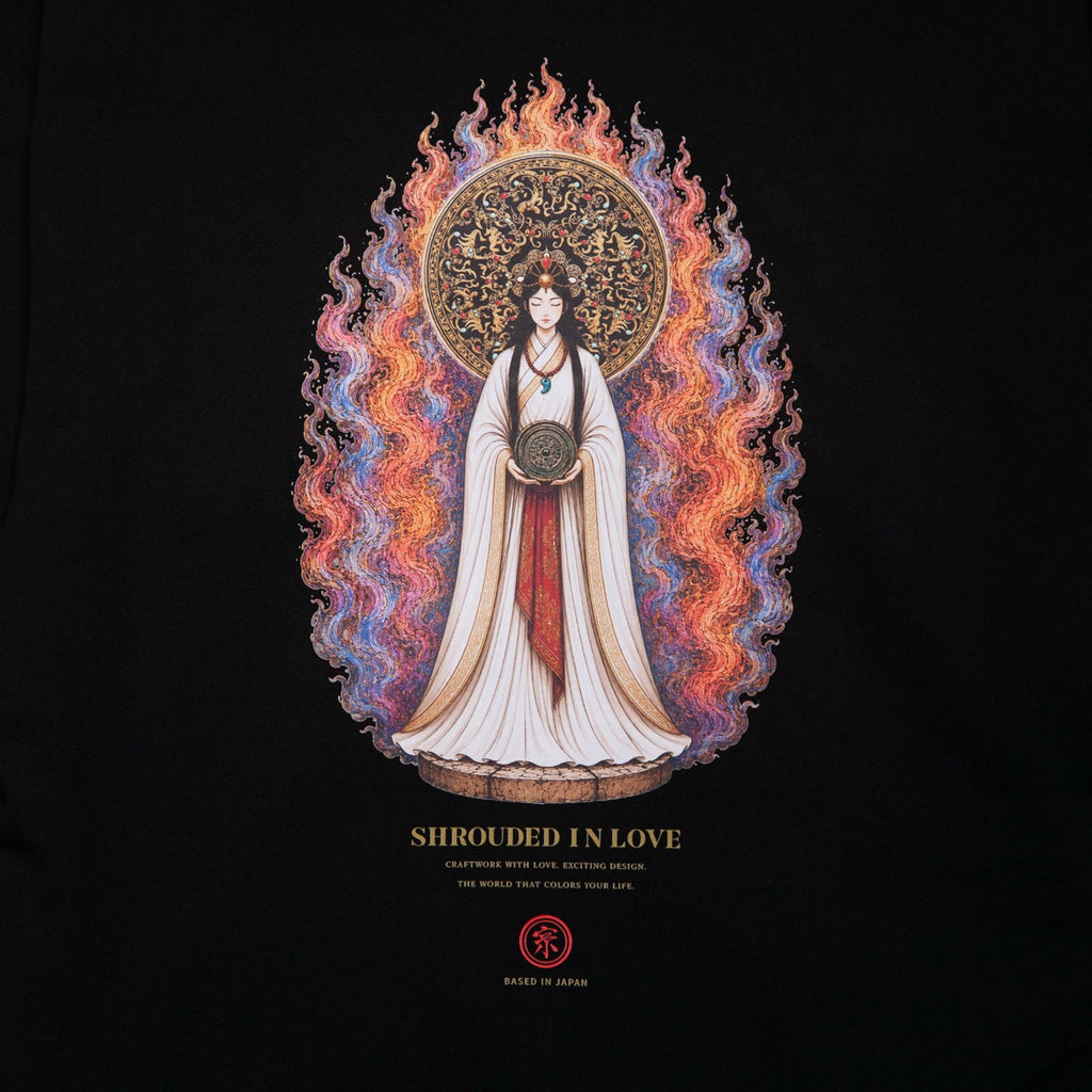 卑弥呼 CREW NECK [BLACK]