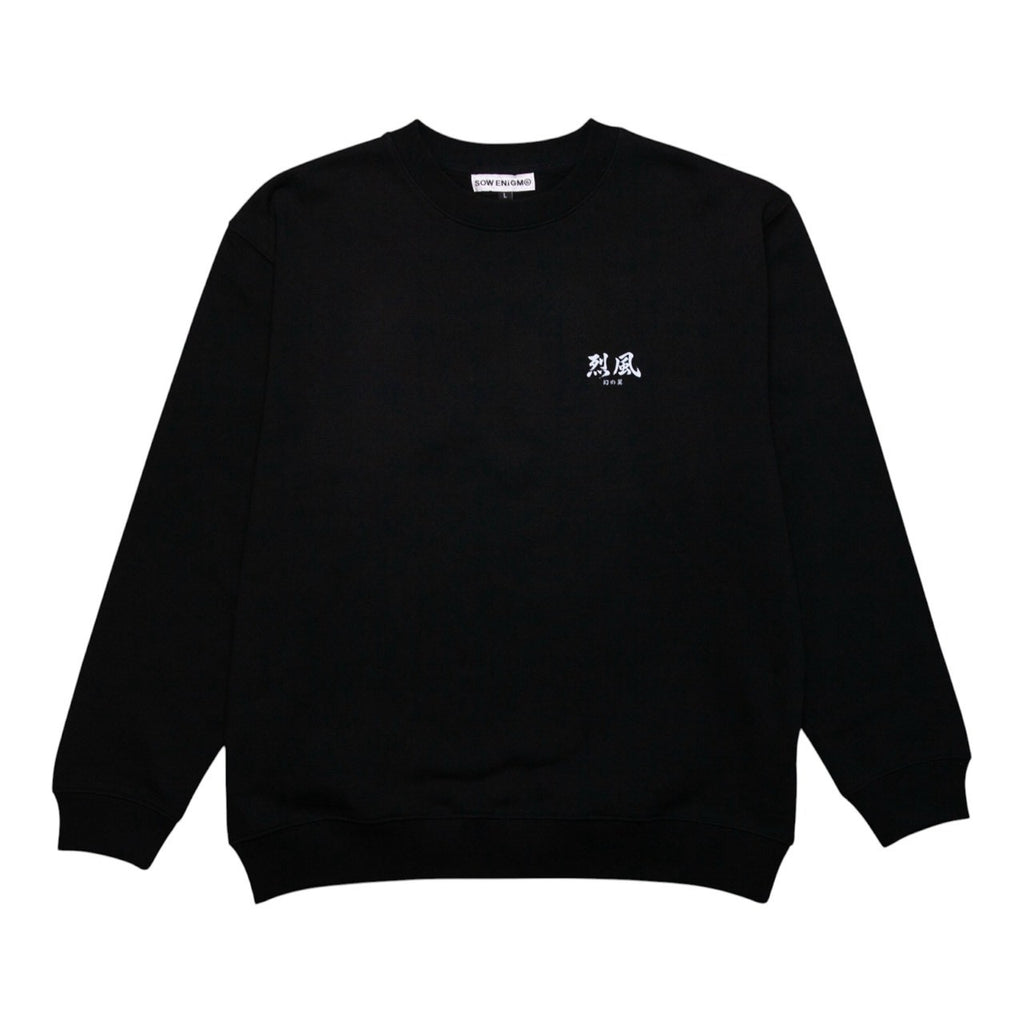 烈風 CREW NECK [BLACK]
