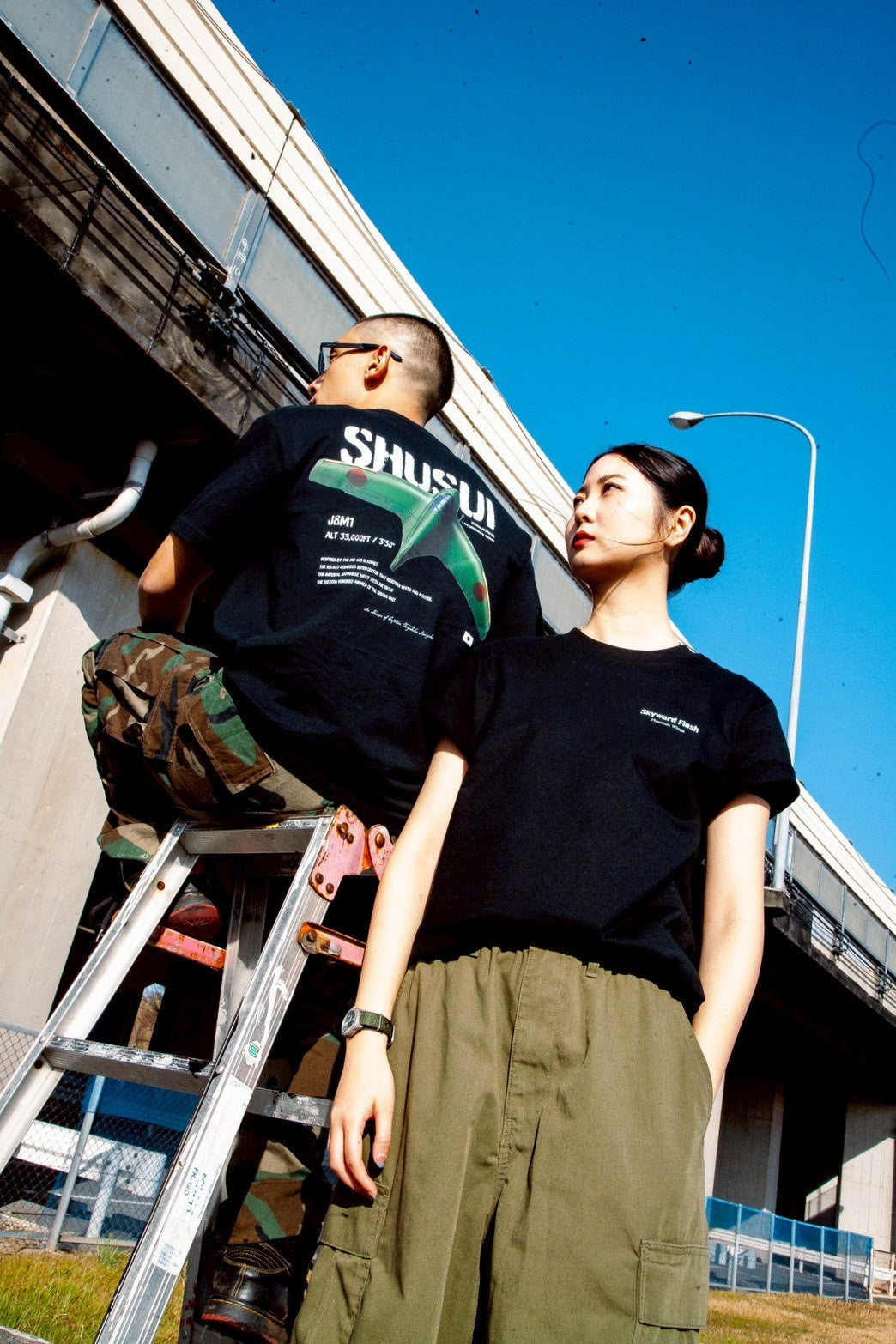 秋水 TEE [BLACK]